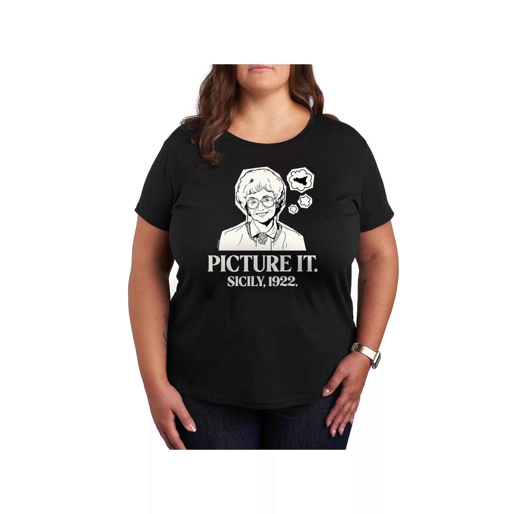 Plus Golden Girls Pop Art Graphic Tee, Women's,  Product Image