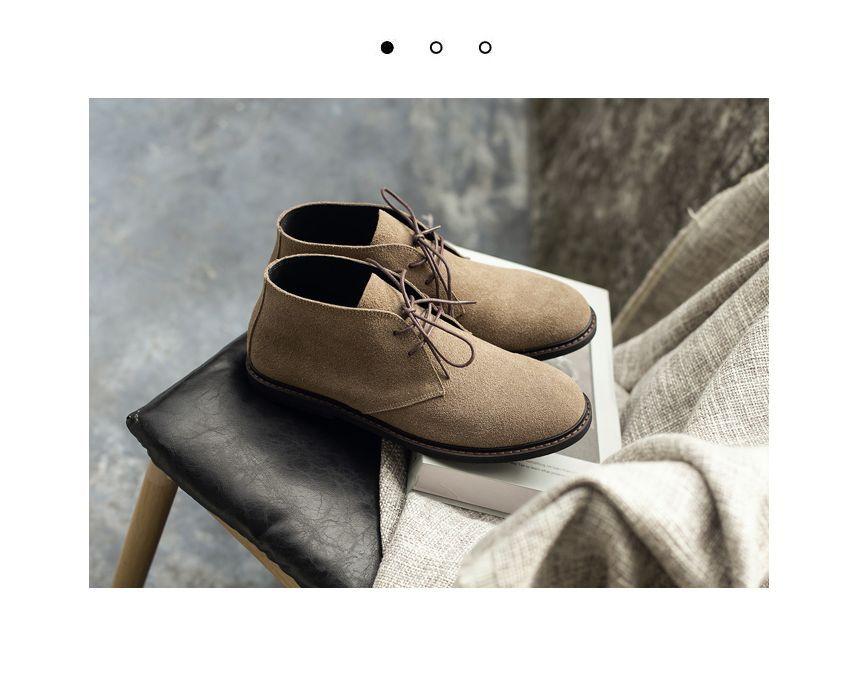 Plain Lace-Up Desert Shoes Product Image