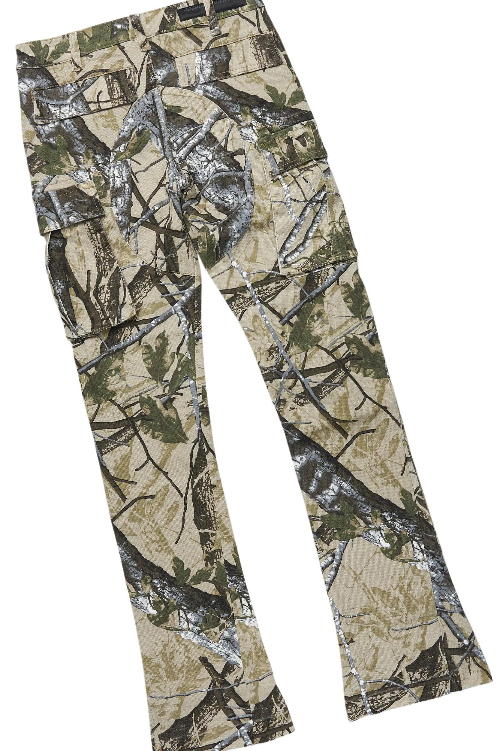 Lake Khaki Hoodie/Stacked Flare Jean Bundle Male Product Image