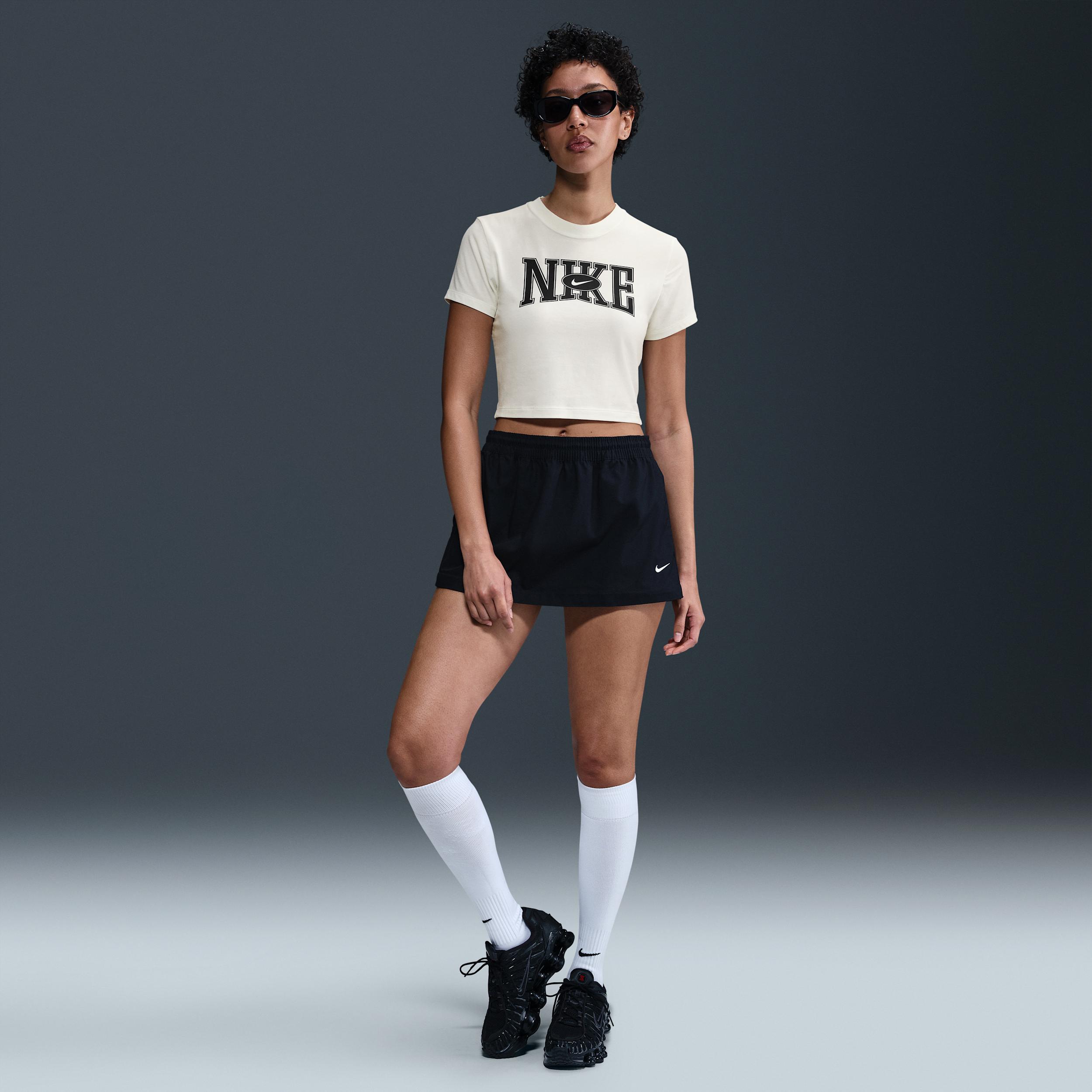 Womens Nike Sportswear Slim Cropped T-Shirt | HQ1709-133 Product Image