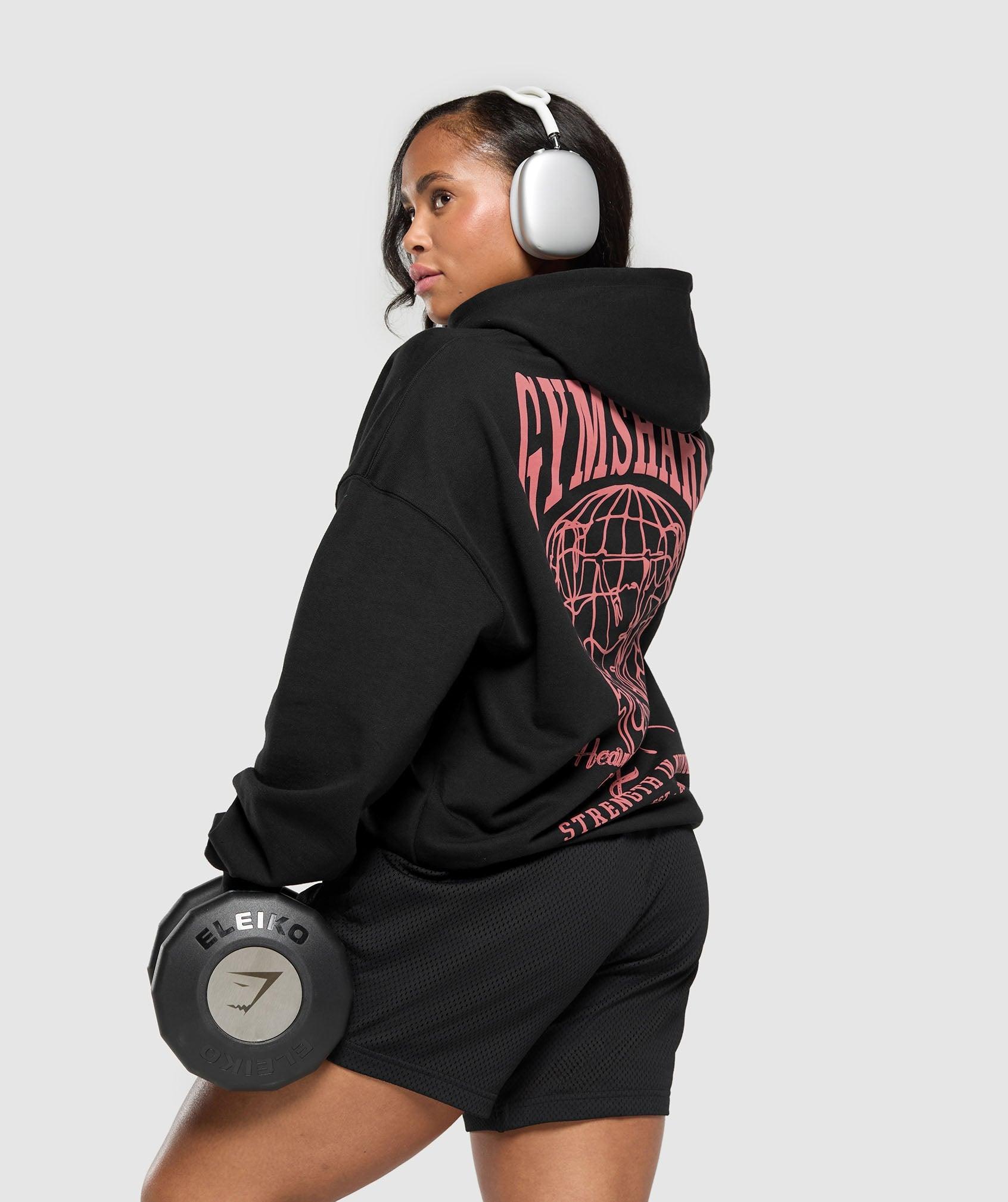Gymshark Strength In Numbers Hoodie - Black Female Product Image