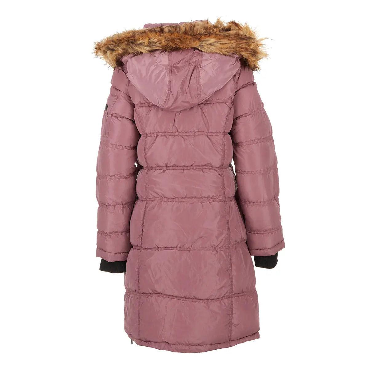 Canada Weather Gear Women's Long Puffer with Faux Fur and Sherpa Lined Hood Product Image