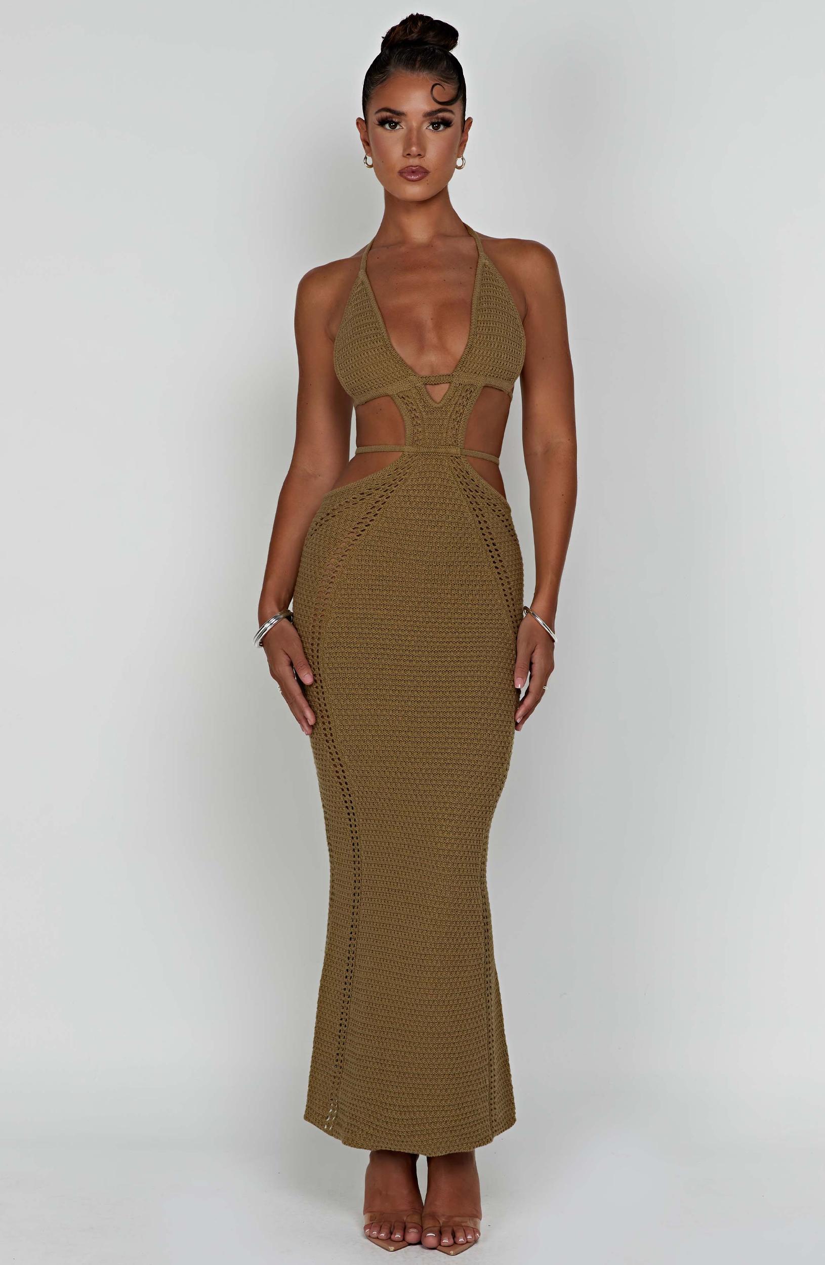 Arabella Maxi Dress - Khaki Product Image