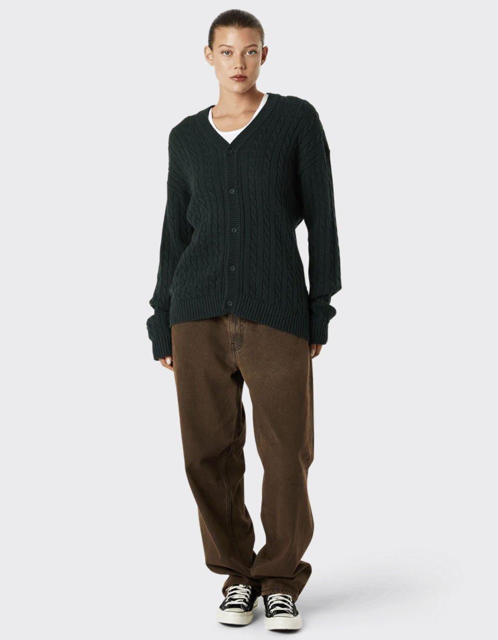 HUF Triple Triangle Mens Cardigan - HUNTER Product Image