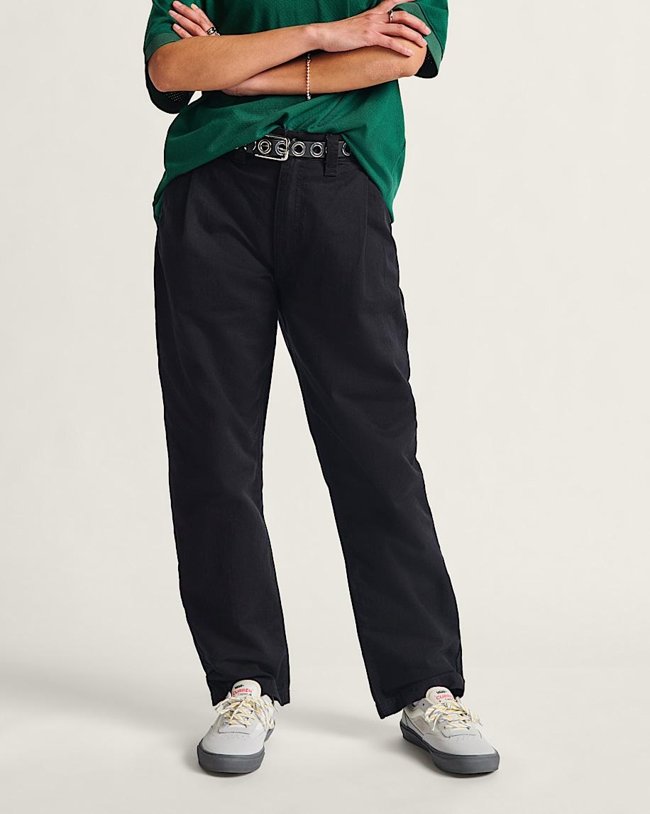 Skate Loose Pleated Pants in Black| Vans US Product Image