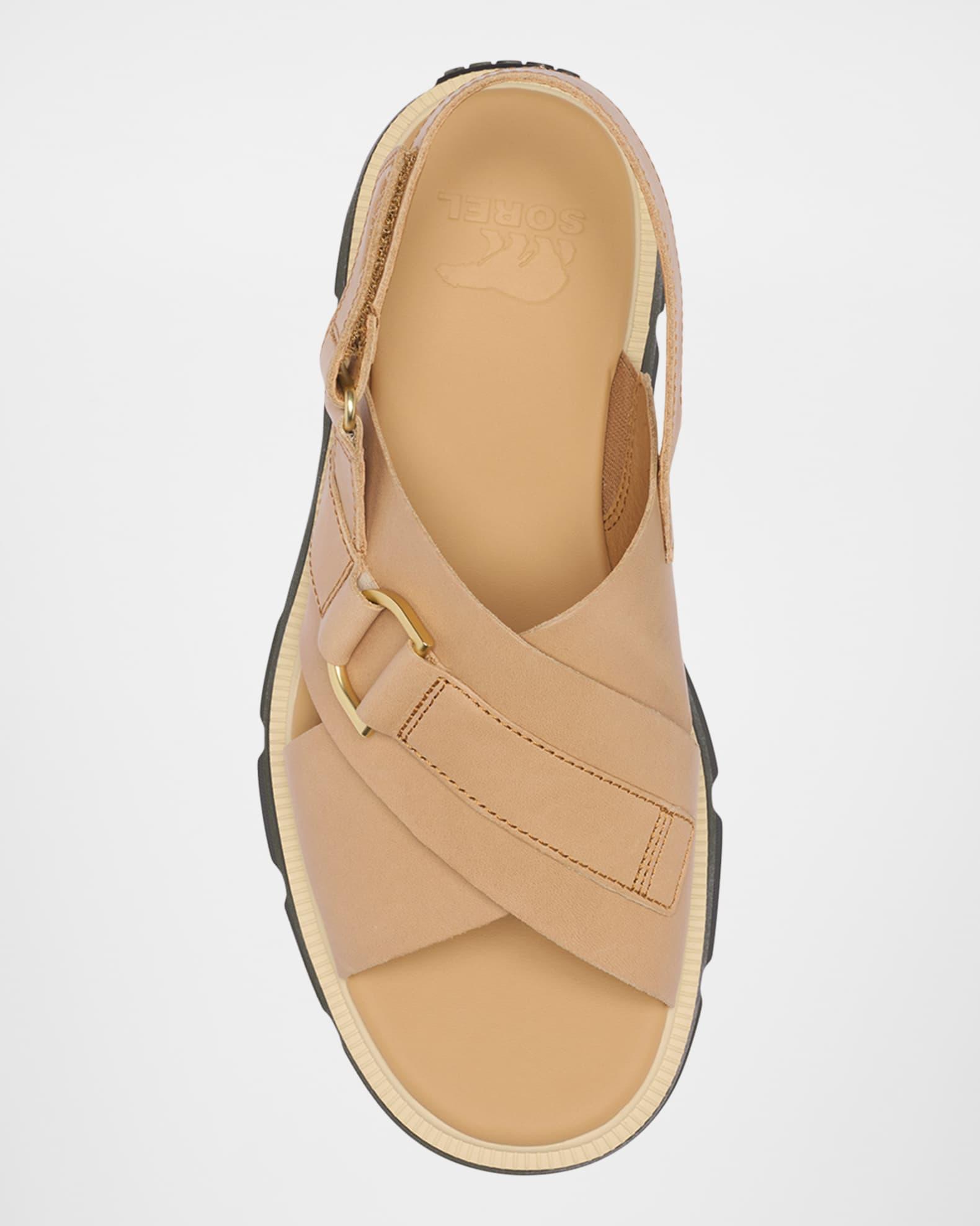 Rein Crisscross Leather Grip Comfort Sandals Product Image