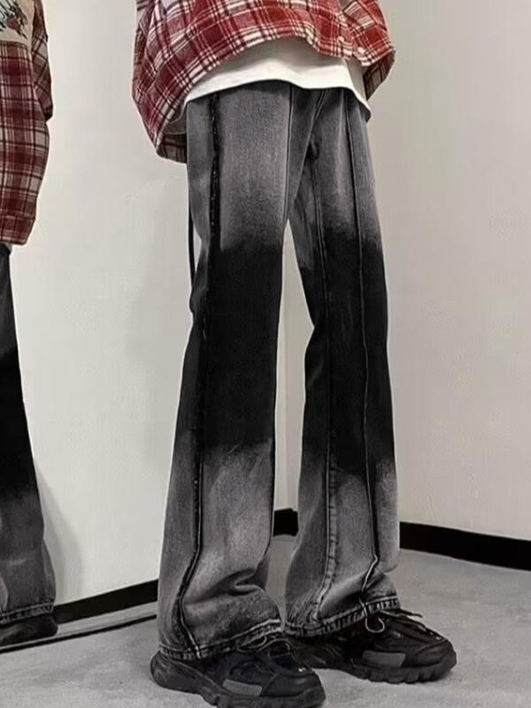 Men's Ombre Wash Loose Jeans Product Image