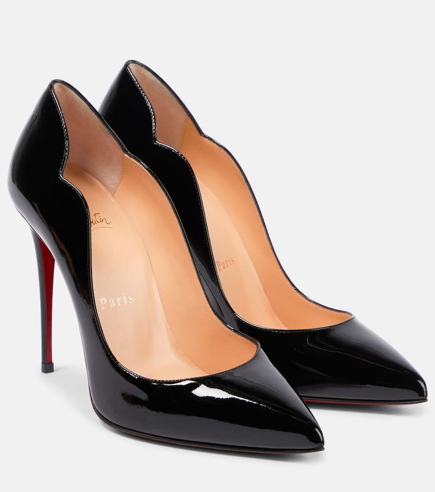 CHRISTIAN LOUBOUTIN Hot Chick Black Patent Leather Pumps Product Image
