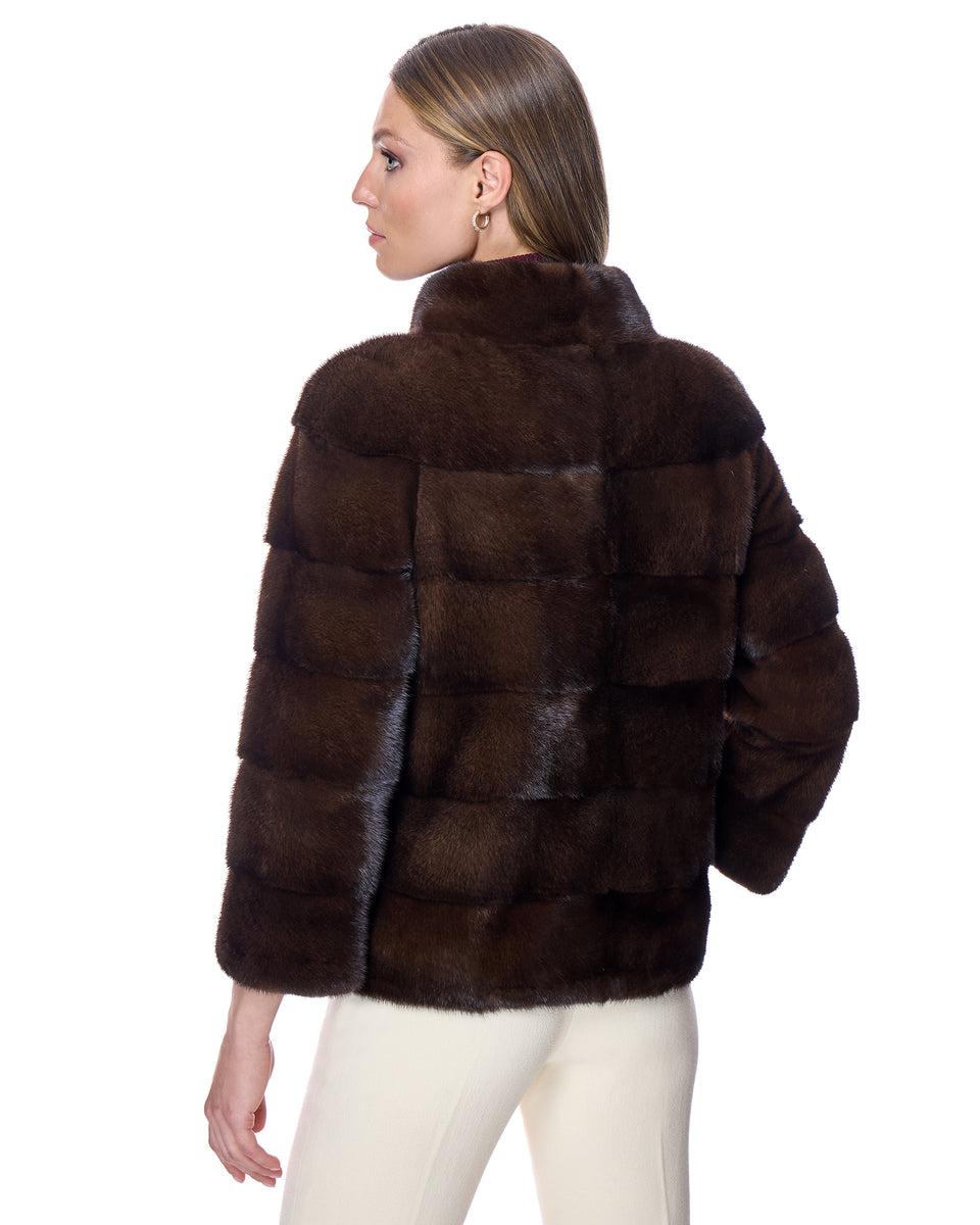Horizontal Mink Jacket Product Image