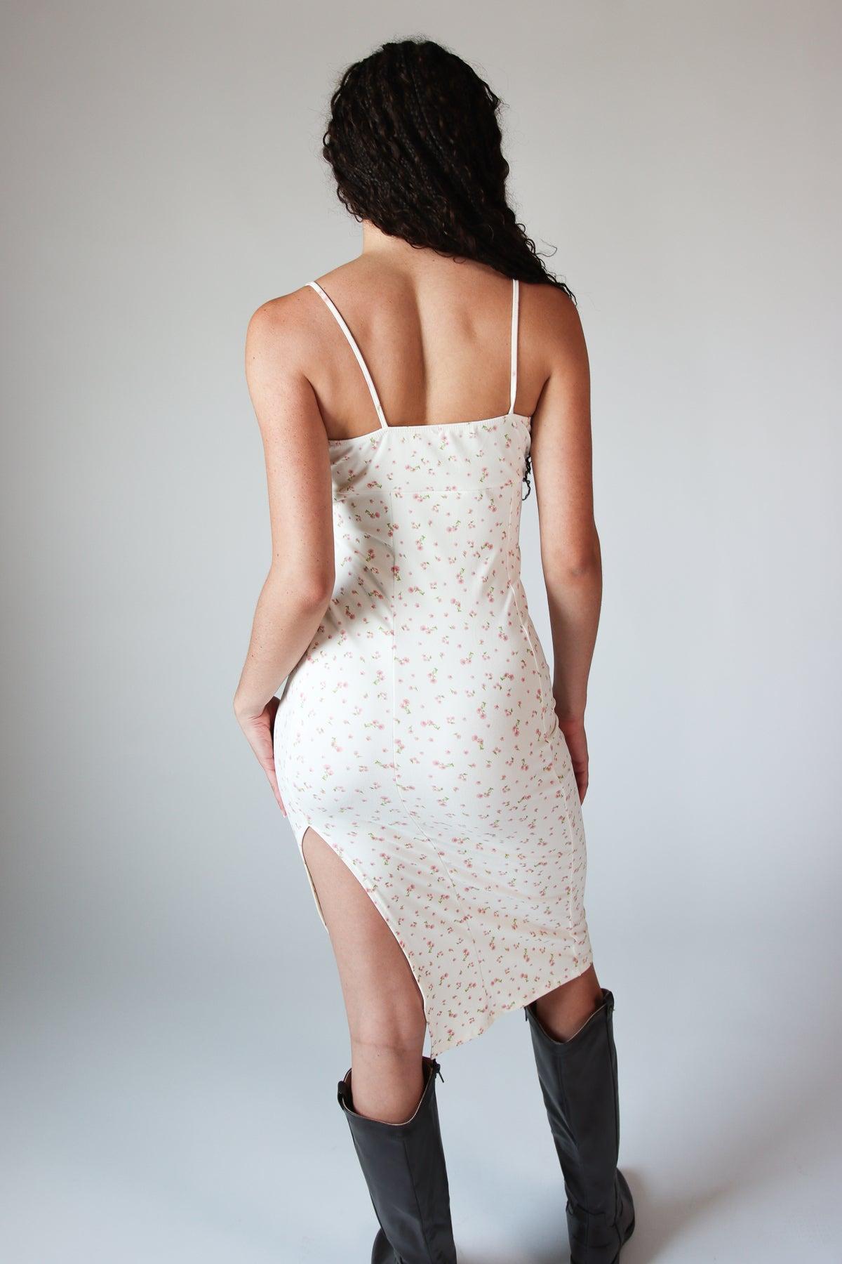 Sleeveless Floral Milkmaid Midi Dress Product Image