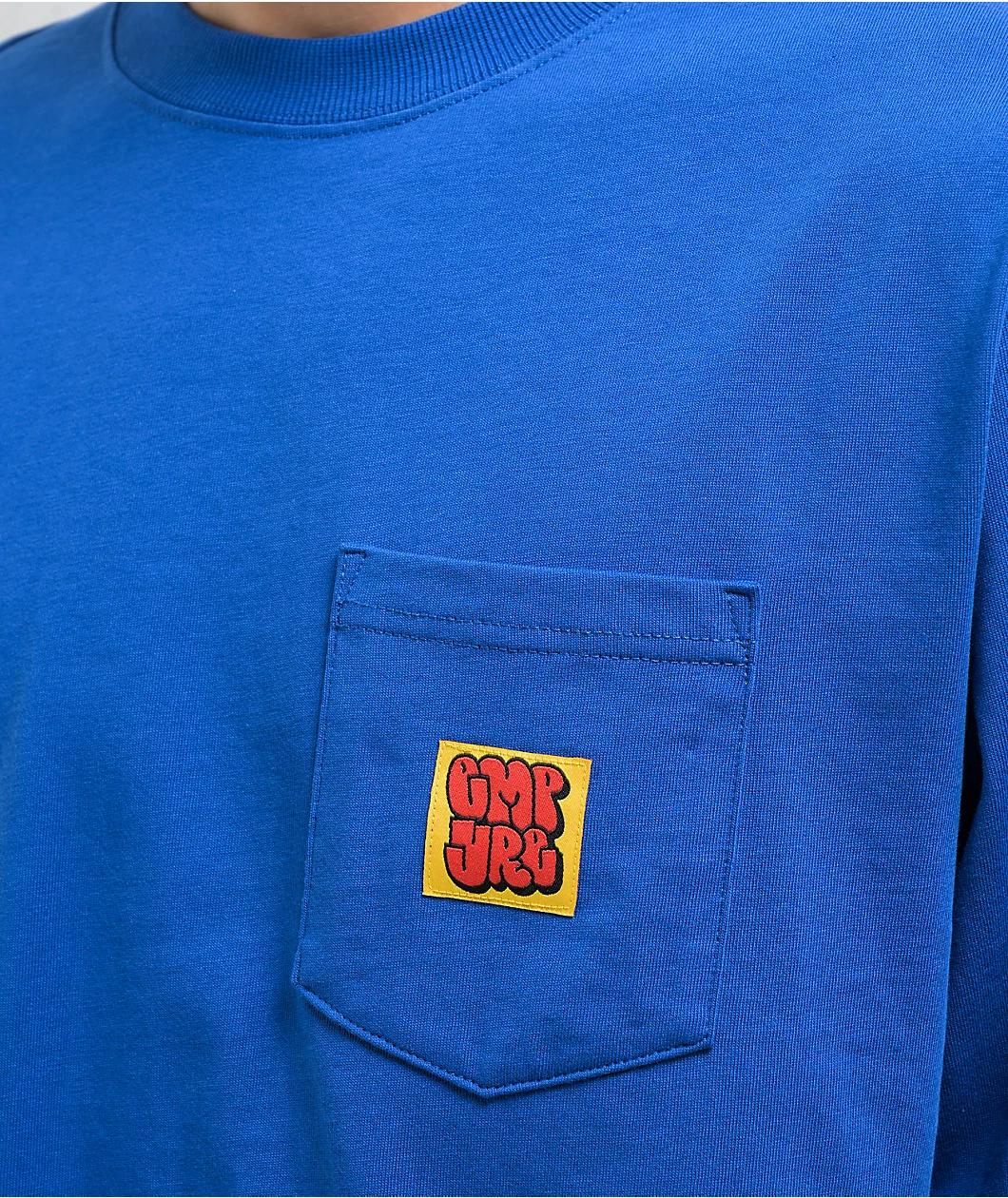 Empyre Hammer Time Royal Blue Long Sleeve Pocket T-Shirt Product Image