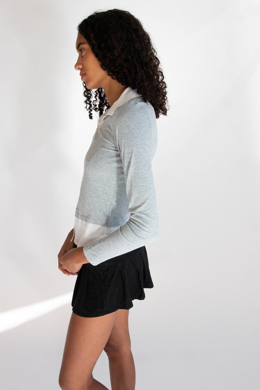 Layered Sweater Blouse Top Product Image