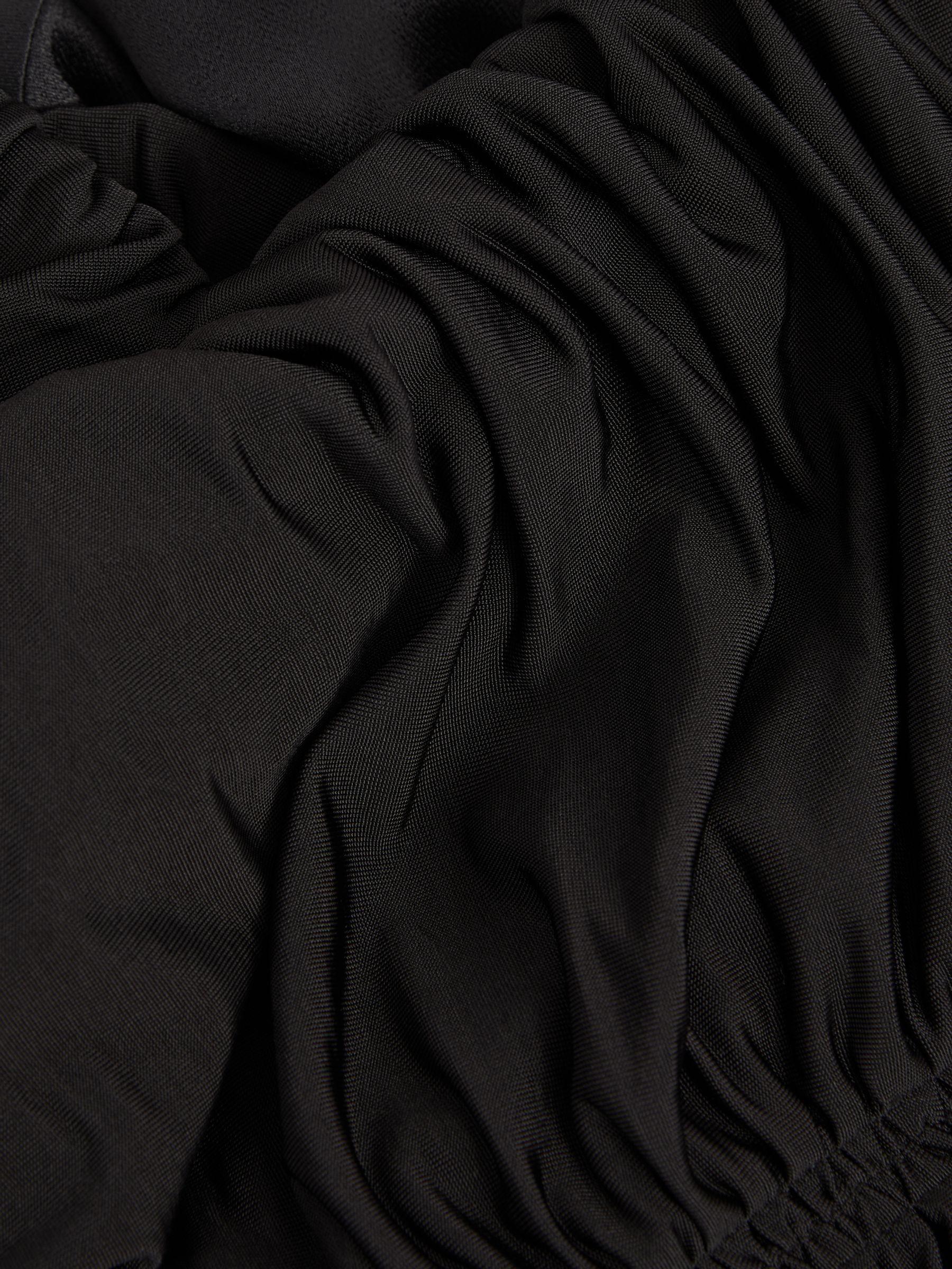 Selina Black Strapless Ruched Maxi Dress Product Image