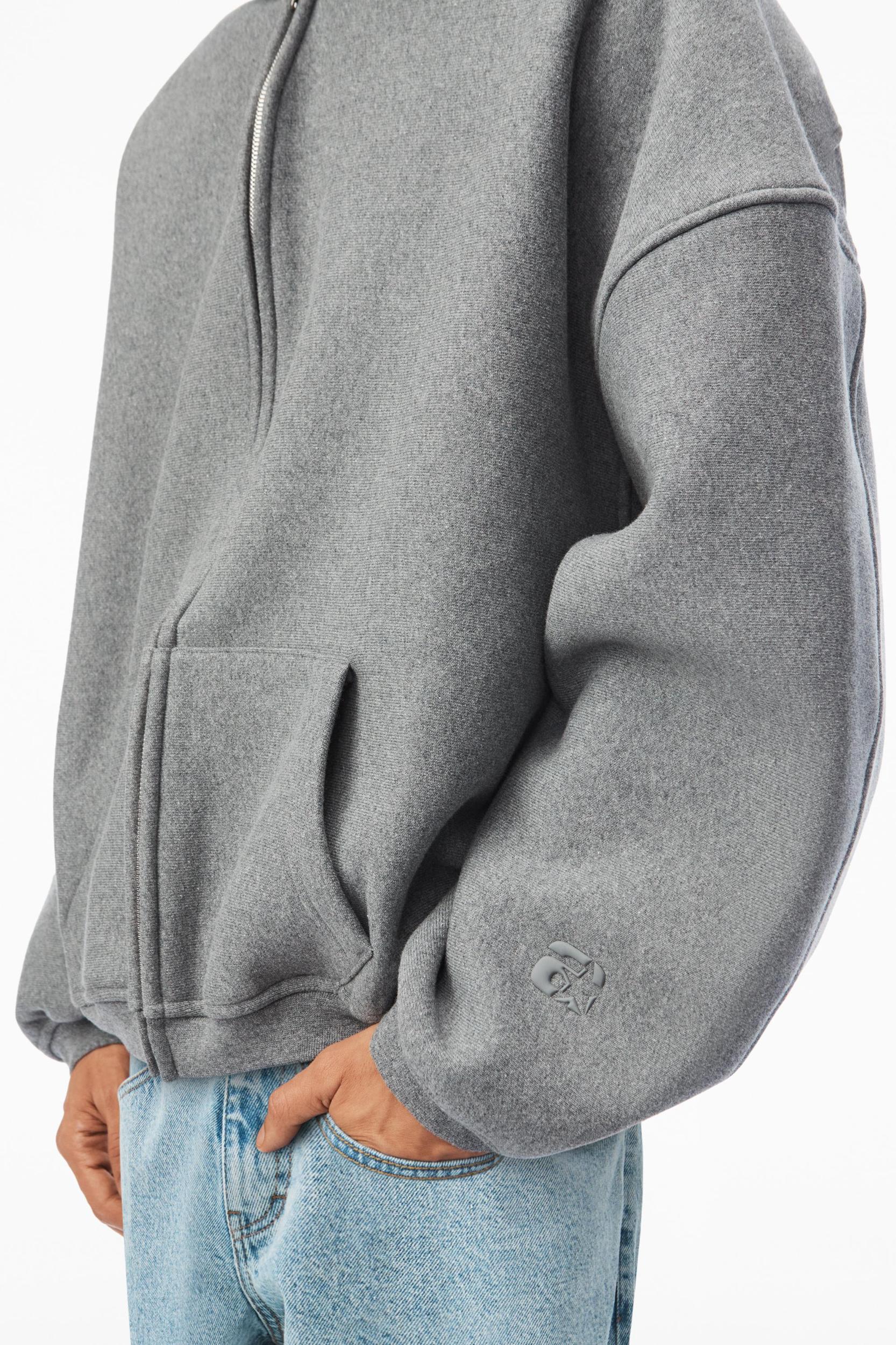Star Zip Up Hoodie In Dense Fleece Product Image