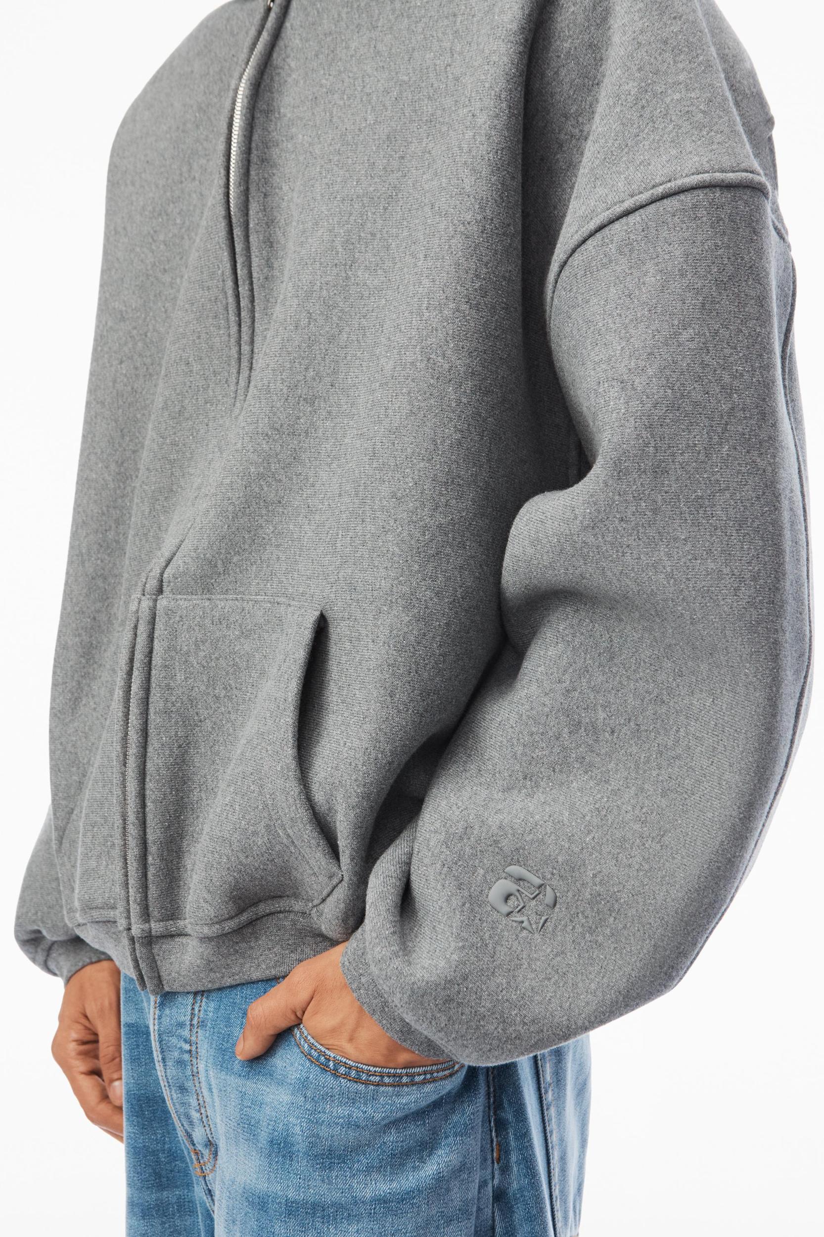 Star Zip Up Hoodie In Dense Fleece Product Image