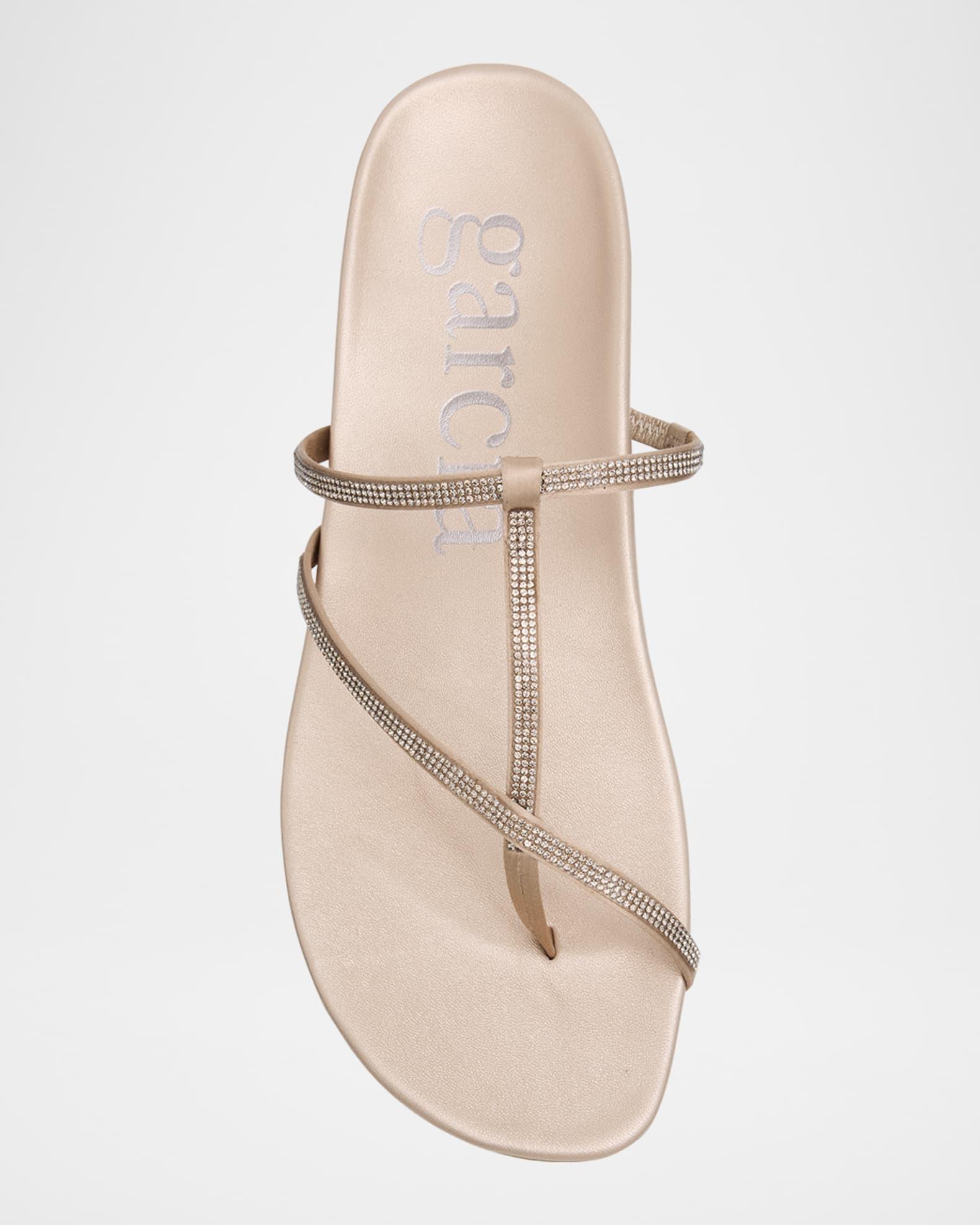 Belisa Crystal-Embellished Flat Thong Sandals Product Image