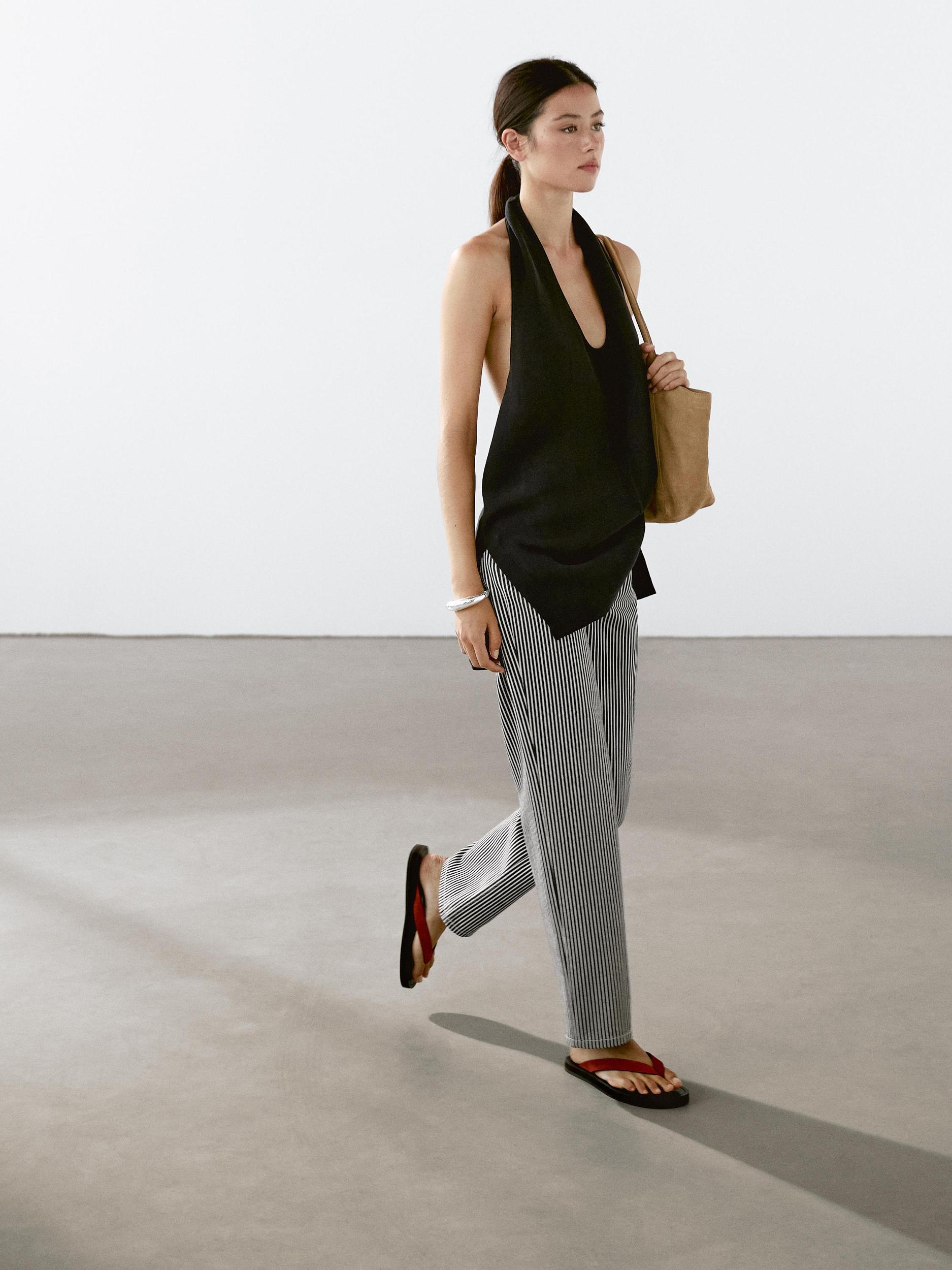 Open back halter top Product Image