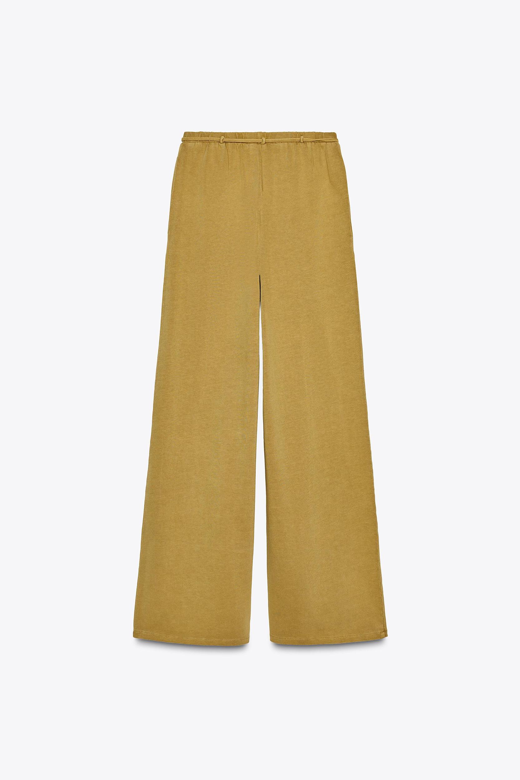 WASHED HEAVY COTTON PANTS Product Image