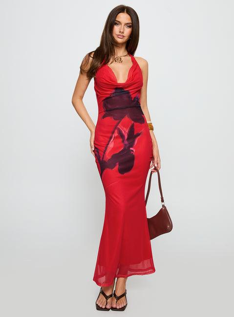 Bittersuite Cowl Maxi Dress Multi Product Image