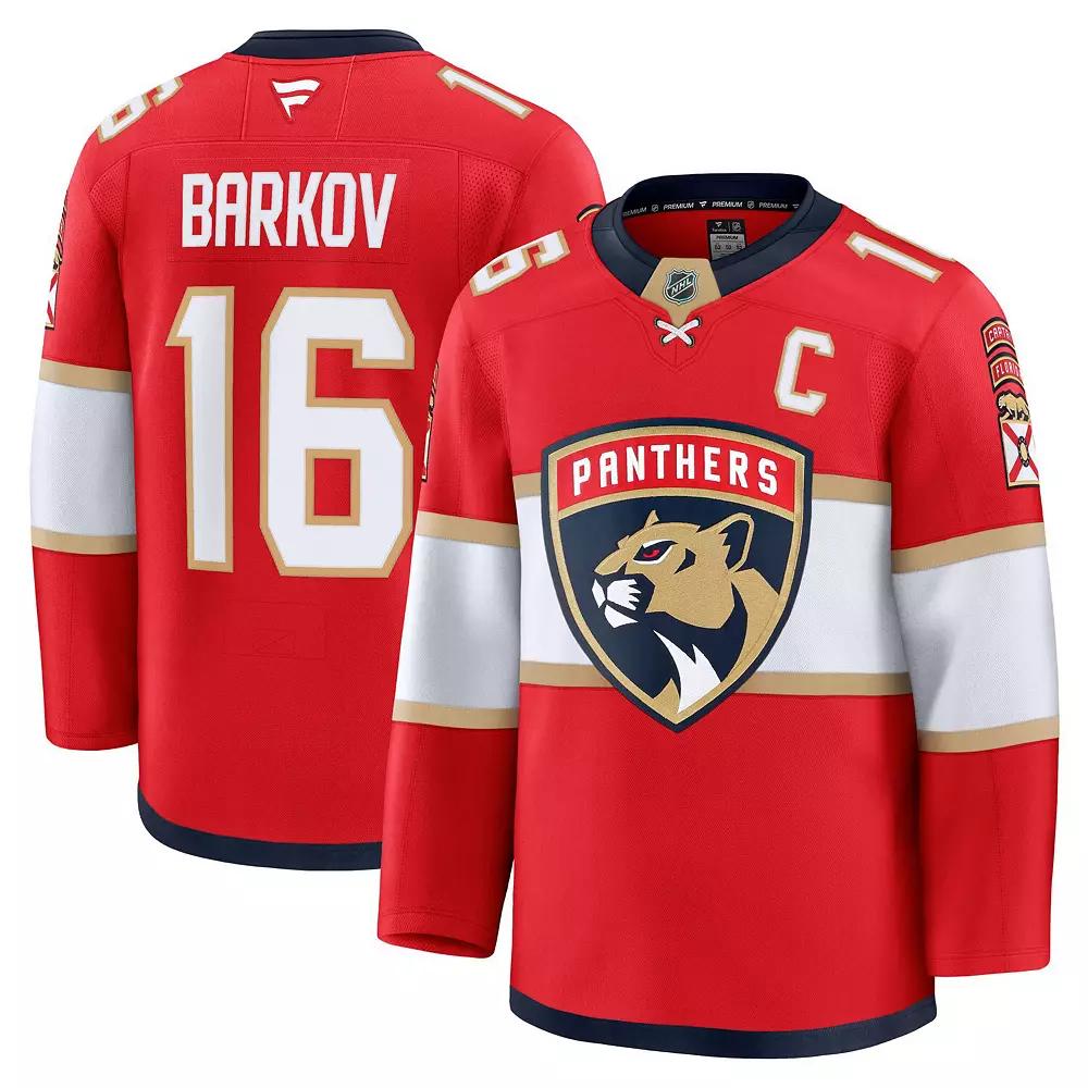 Men's Fanatics Aleksander Barkov Red Florida Panthers Home Premium Jersey, Size: 60, Pnt Red Product Image