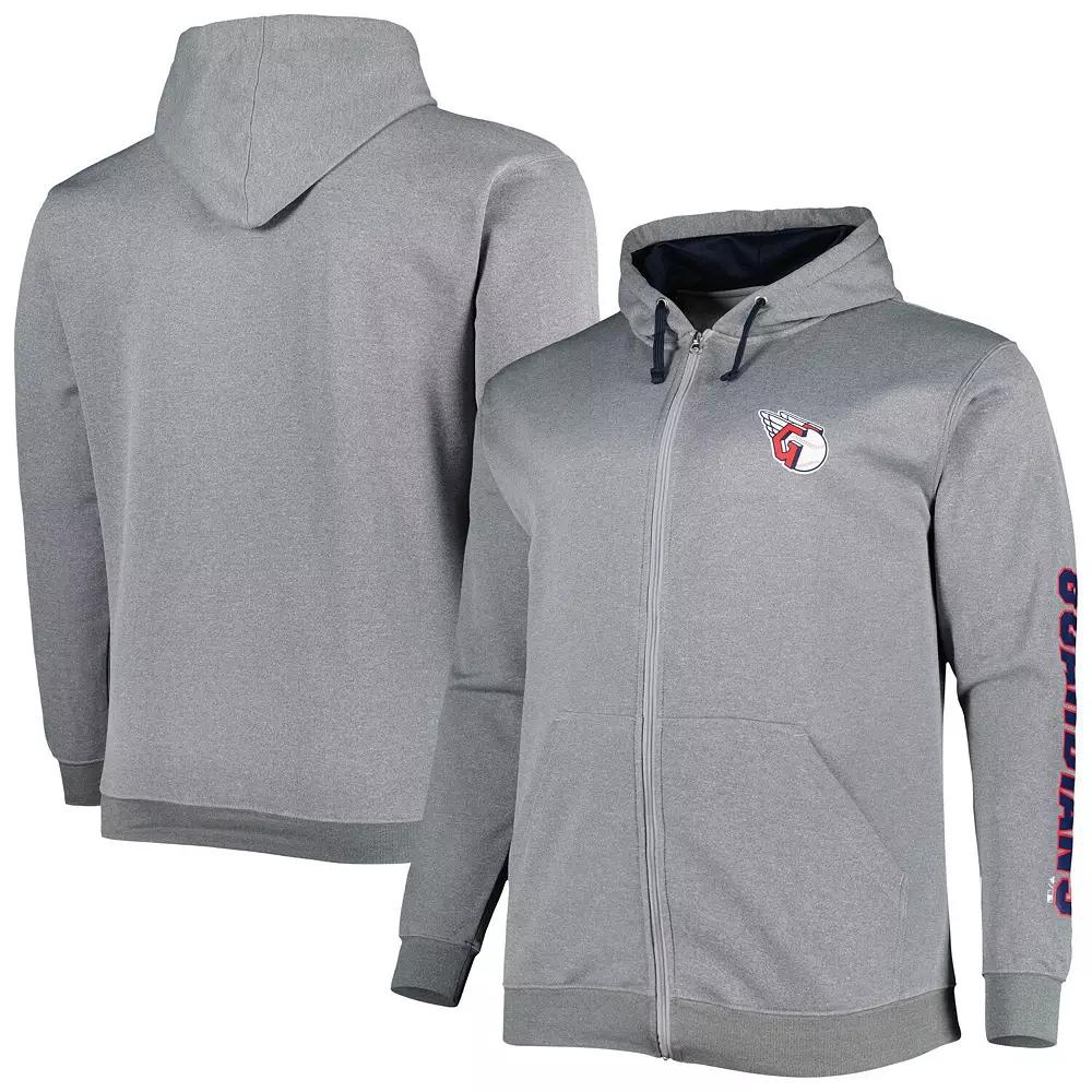 Men's Profile Ash Cleveland Guardians Big & Tall Pullover Hoodie,  Product Image