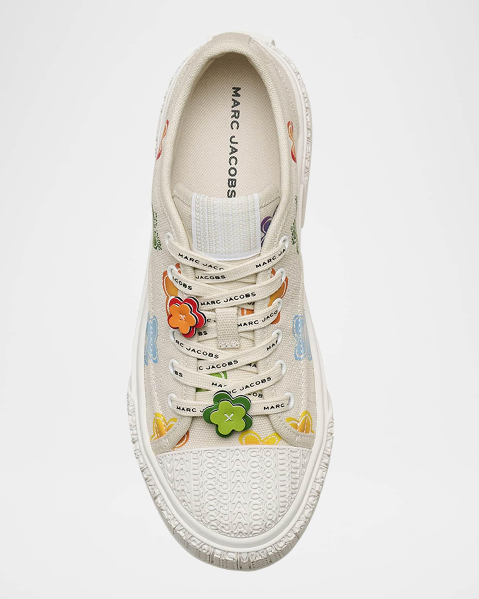 The Floral Canvas Low-Top Sneakers Product Image