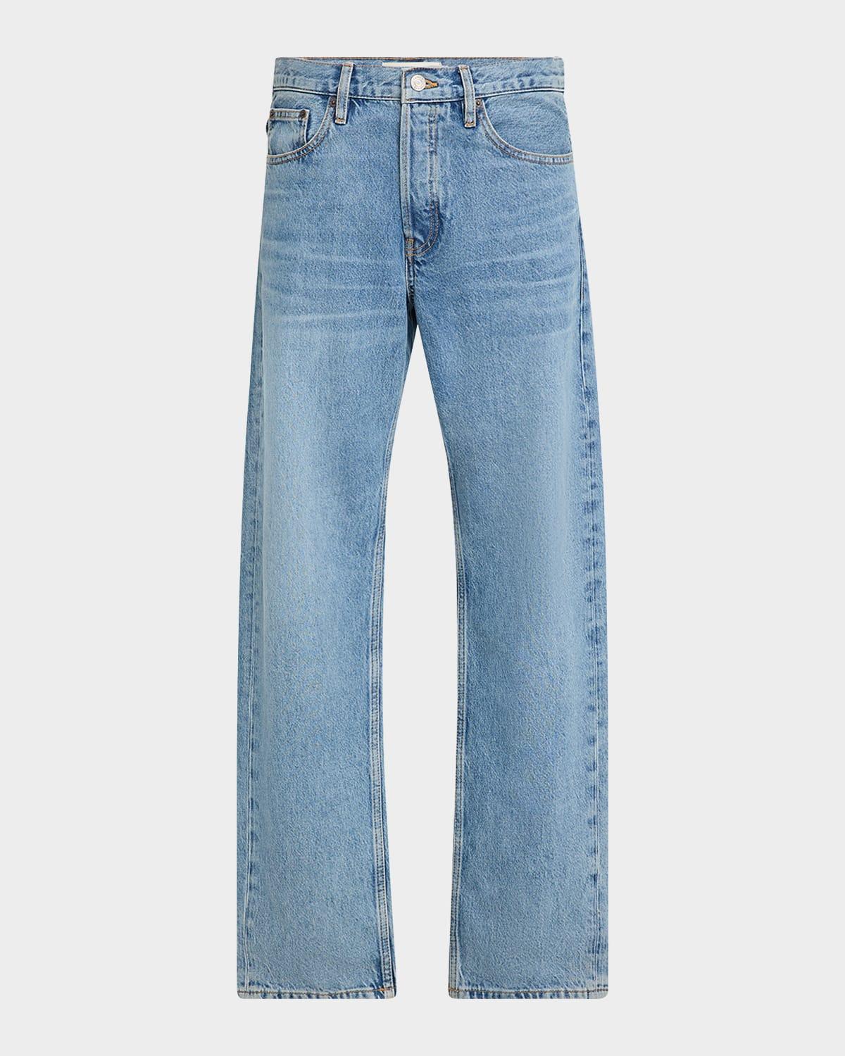 Mens The Straight Washed Jeans Product Image