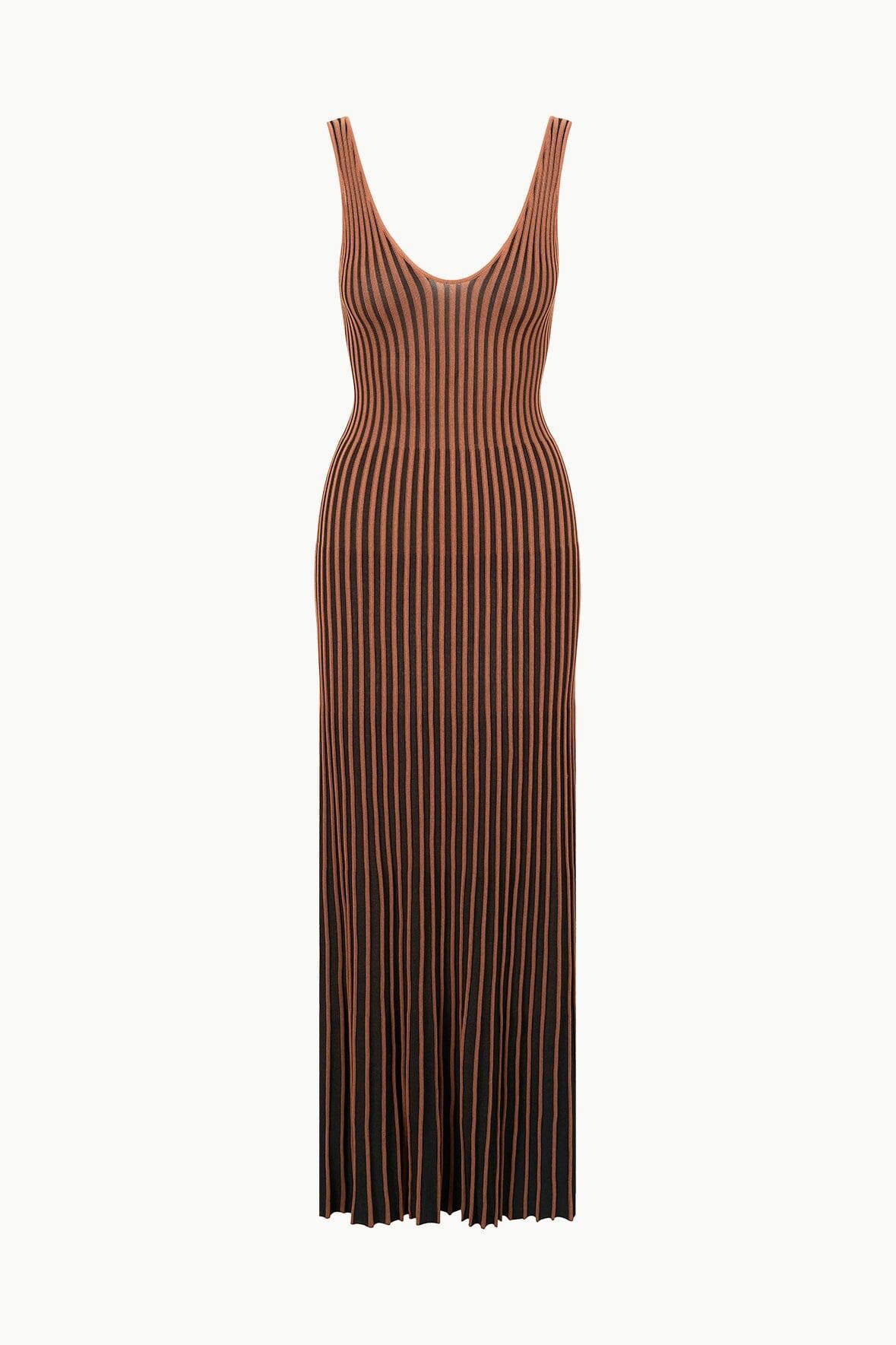 CLARETTA DRESS | TAN BLACK Product Image