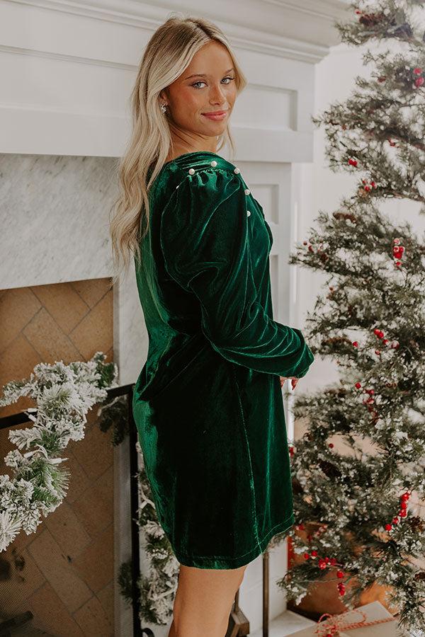 Vino At Midnight Velvet Mini Dress Product Image