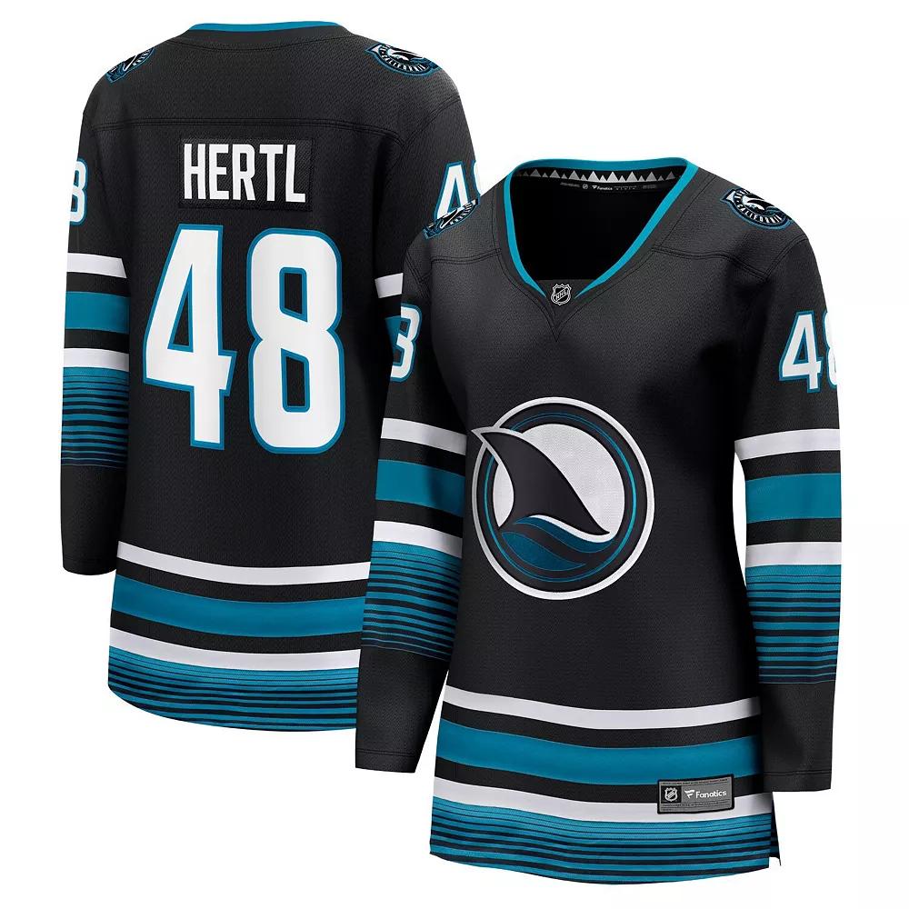 Women's Fanatics Branded Tomas Hertl Black San Jose Sharks Alternate Premier Breakaway Player Jersey, Size: 2XL, Sks Black Product Image