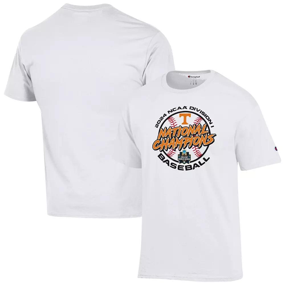 Men's Champion White Tennessee Volunteers 2024 NCAA Men's Baseball College World Series Champions Locker Room T-Shirt, Size: 3XL Product Image
