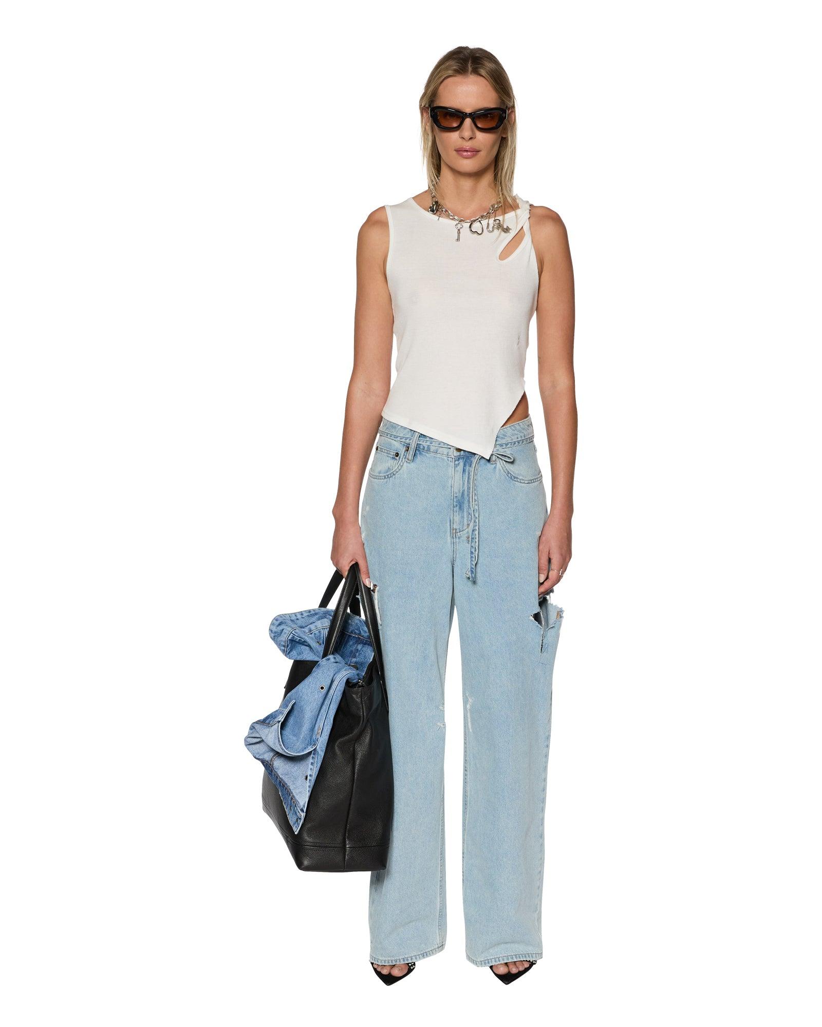 TWISTED TANK WHITE Female Product Image