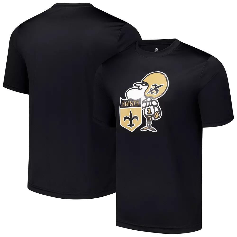 Men's Black New Orleans Saints Stadium Retro T-Shirt,  Product Image