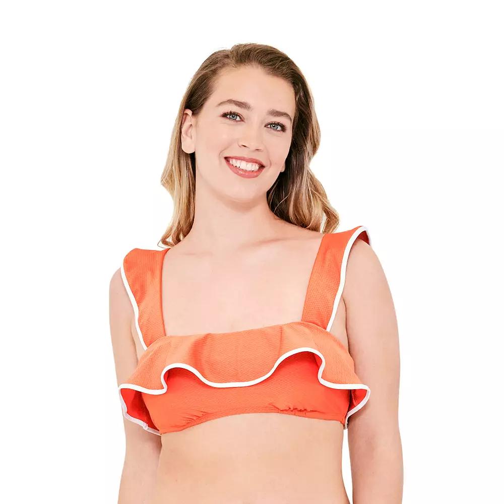 Women's Freshwater Ruffle Bikini Swim Top,  Product Image