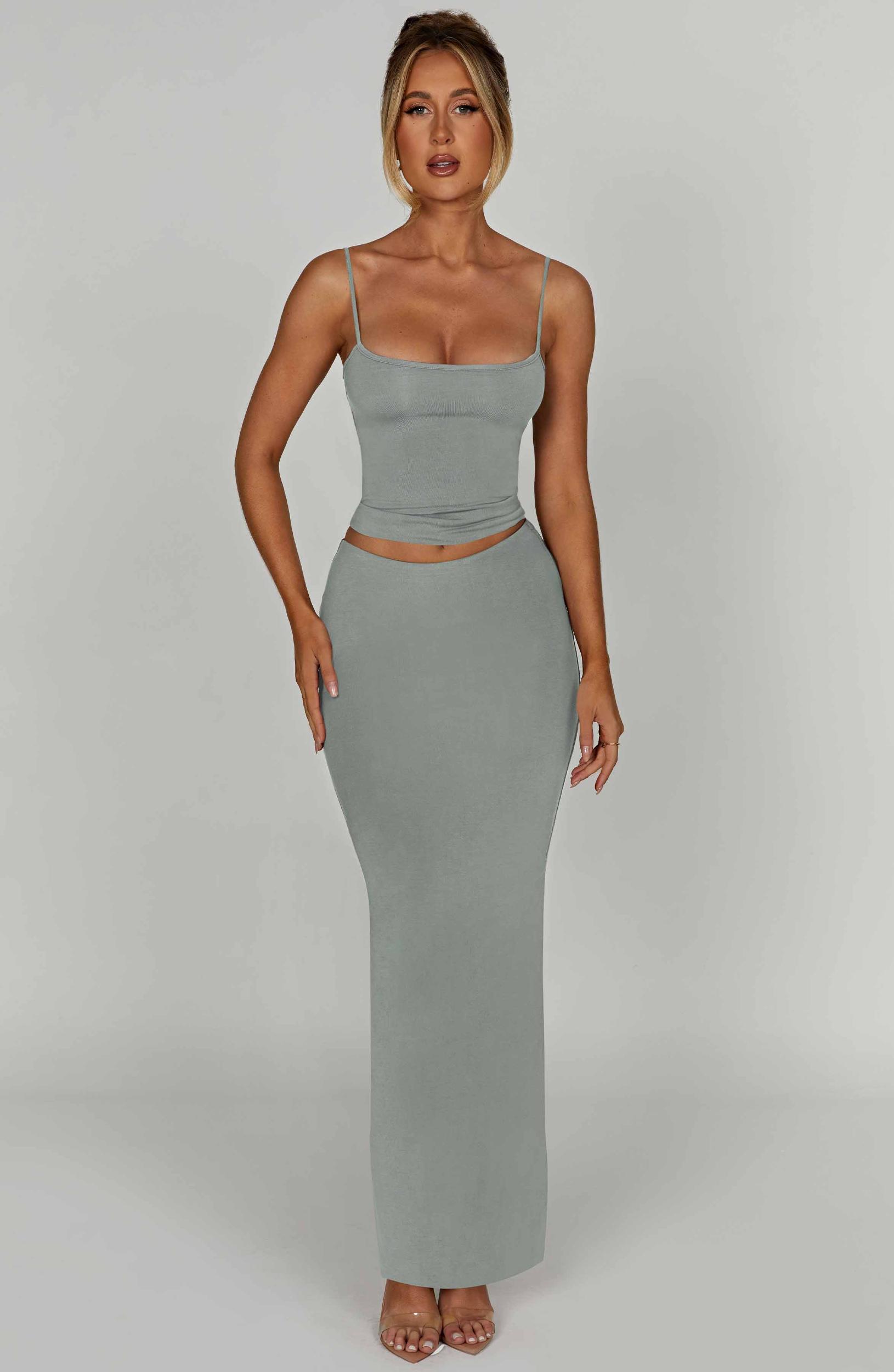 Yazmin Maxi Skirt - Steel Product Image