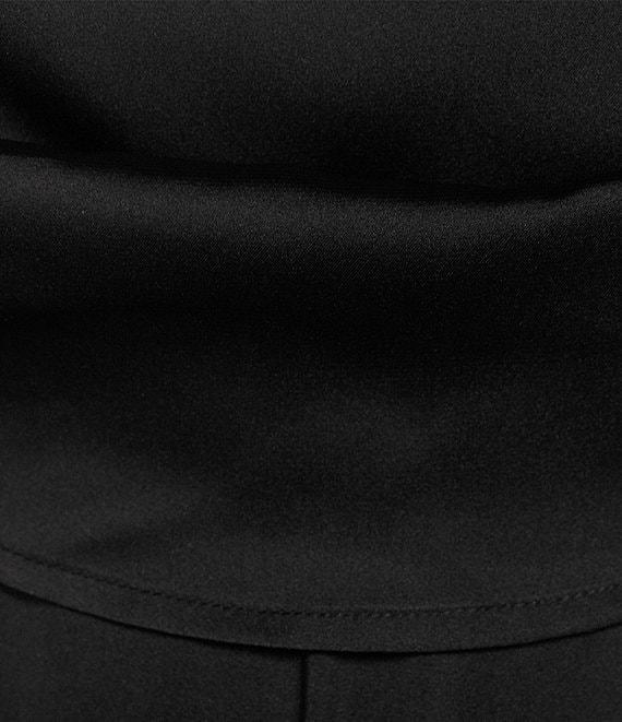 Midnight Doll Spaghetti Strap Drape Front Bodice Tiered Bottom Romper Product Image