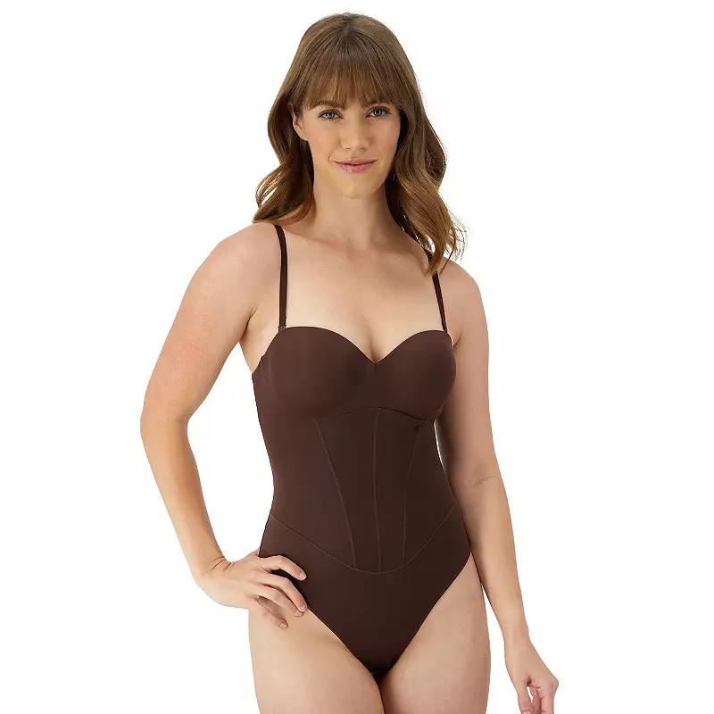 Maidenform Firm Control Shapewear Tummy Shaping Multiway Thong Bodysuit DMS131, Women's,  Product Image