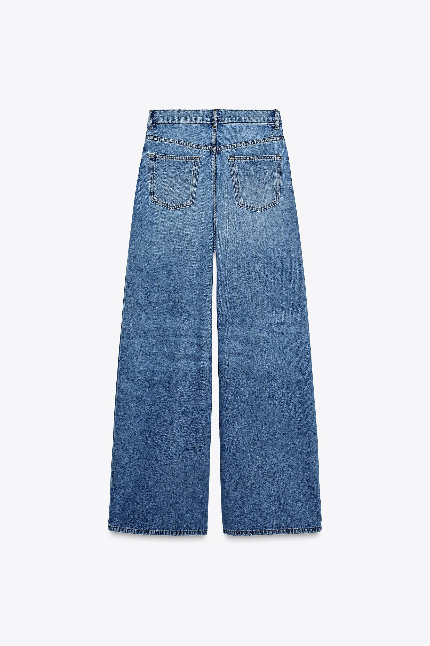 ZW COLLECTION HIGH-WAISTED PALAZZO JEANS Product Image