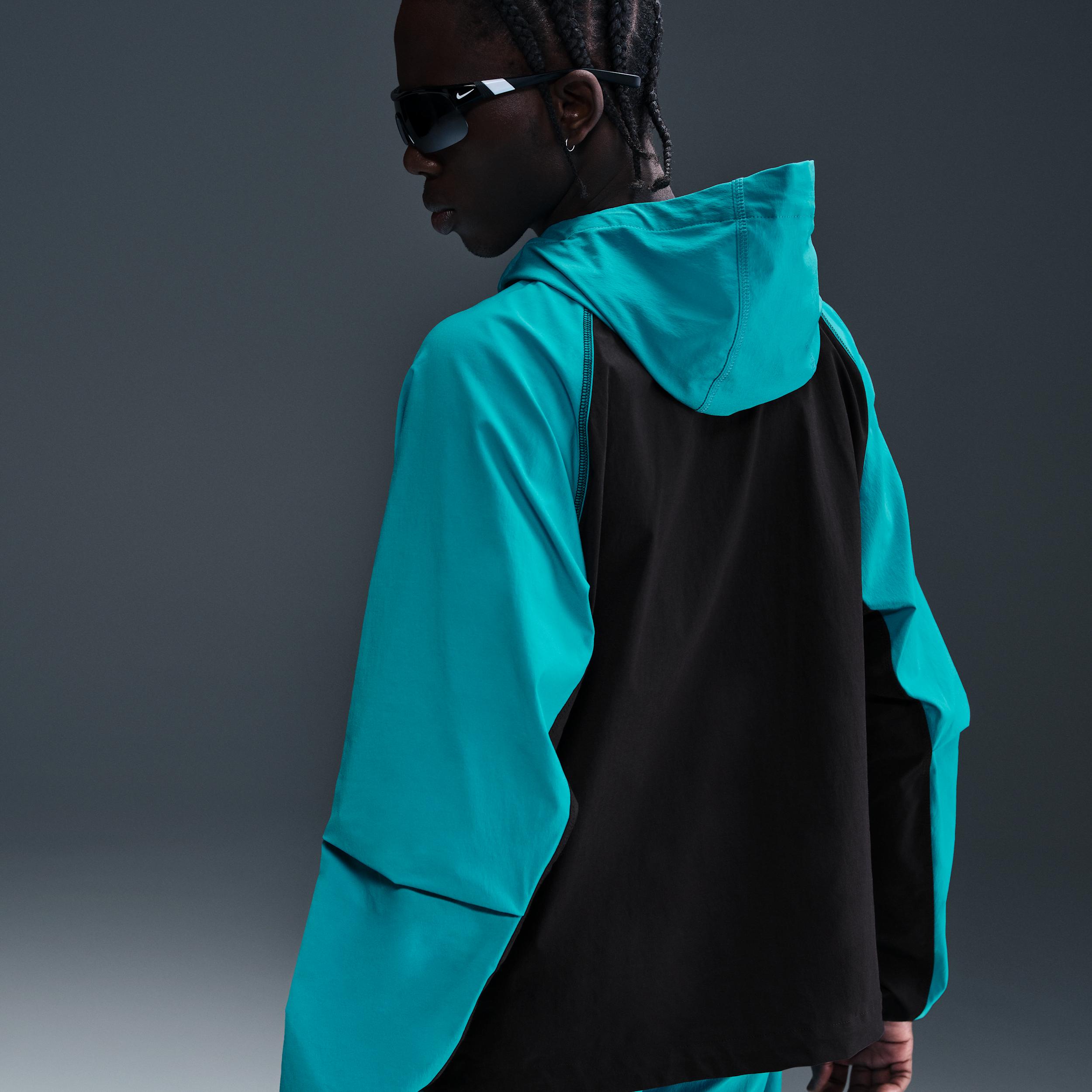 Nike Mens Tech Windrunner Woven Full-Zip Jacket in Dusty Cactus/Black Product Image