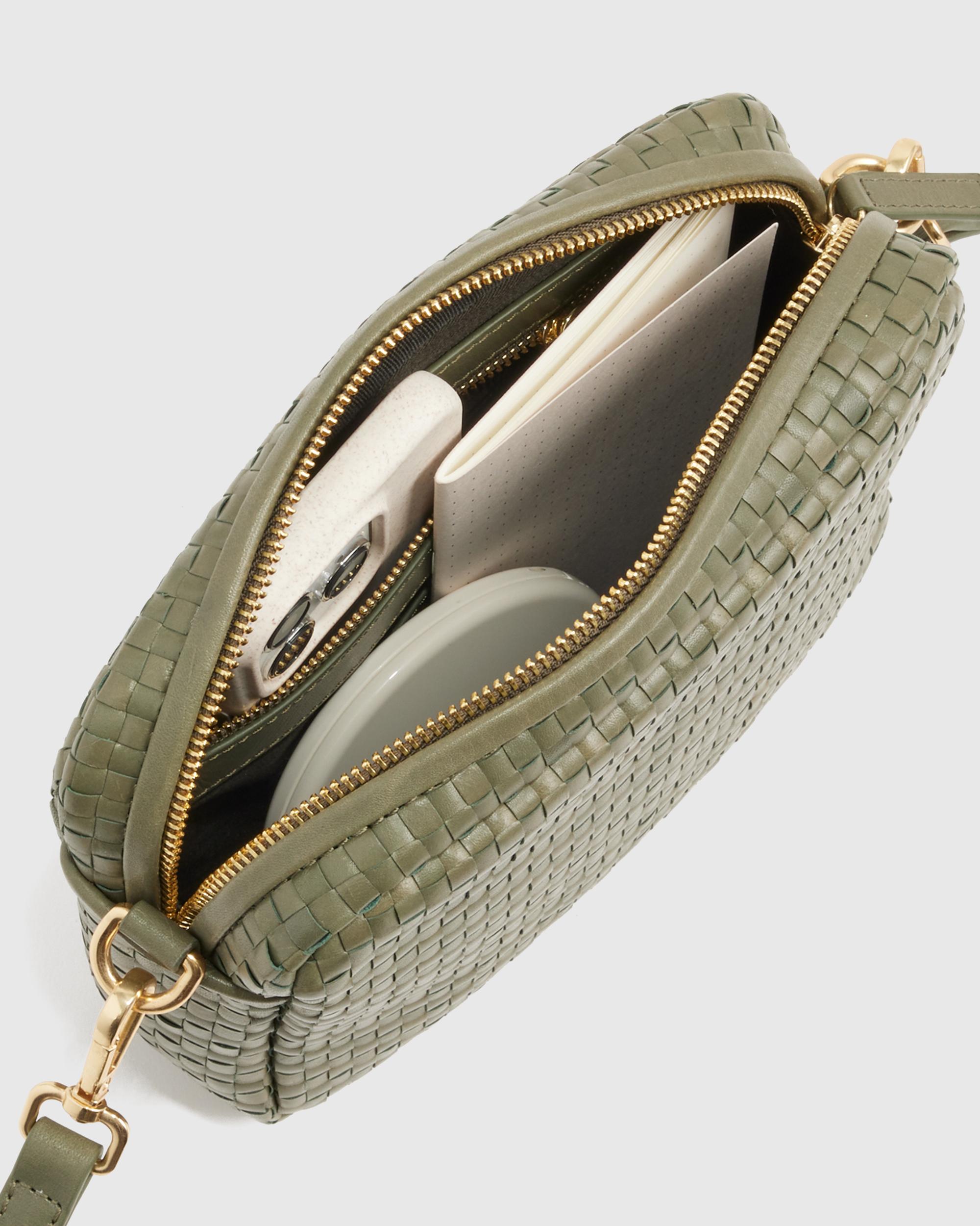 Quince | Women's Italian Leather Handwoven Crossbody Product Image