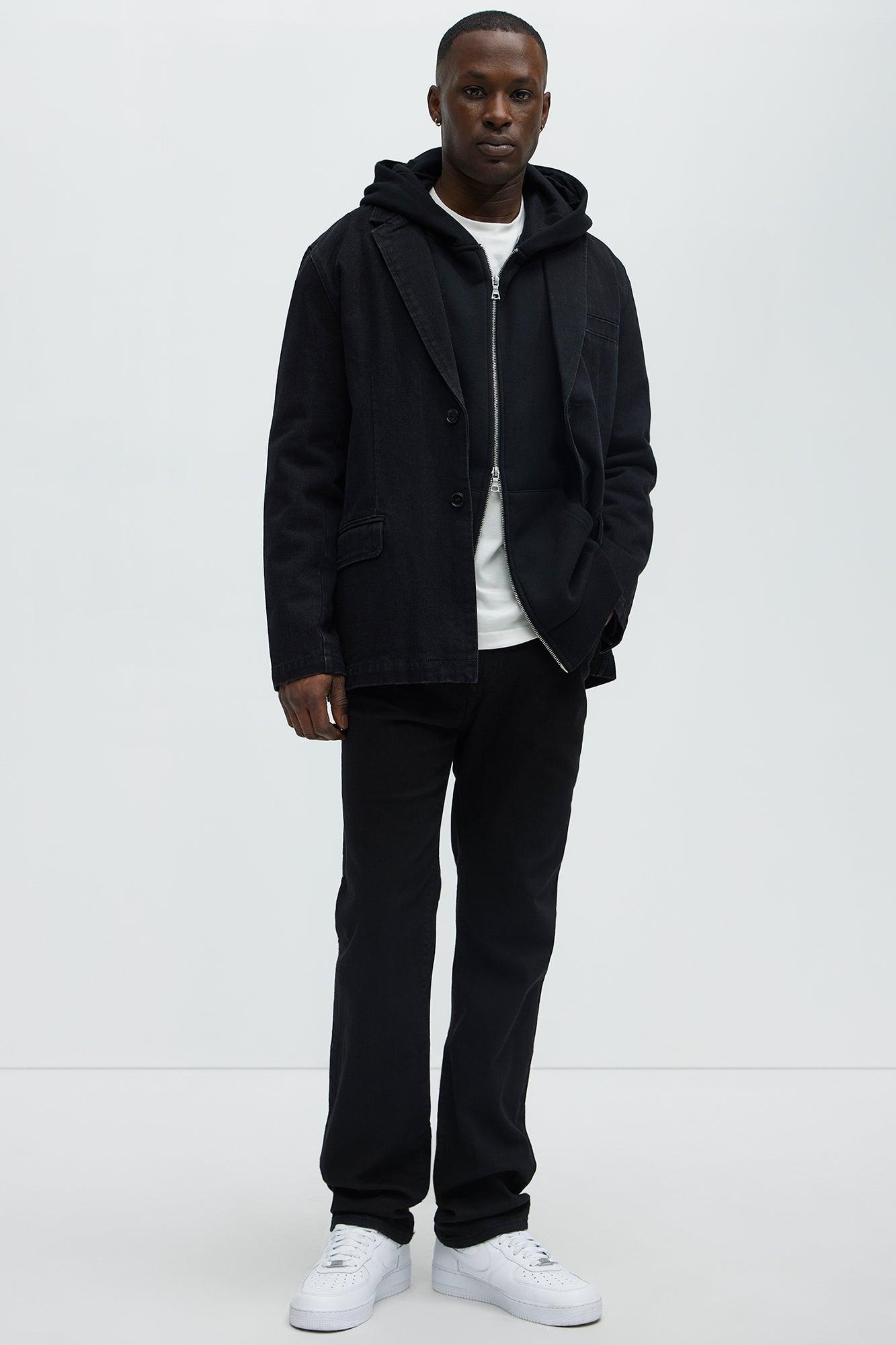 Mike Straight Taper Jeans - Black Product Image