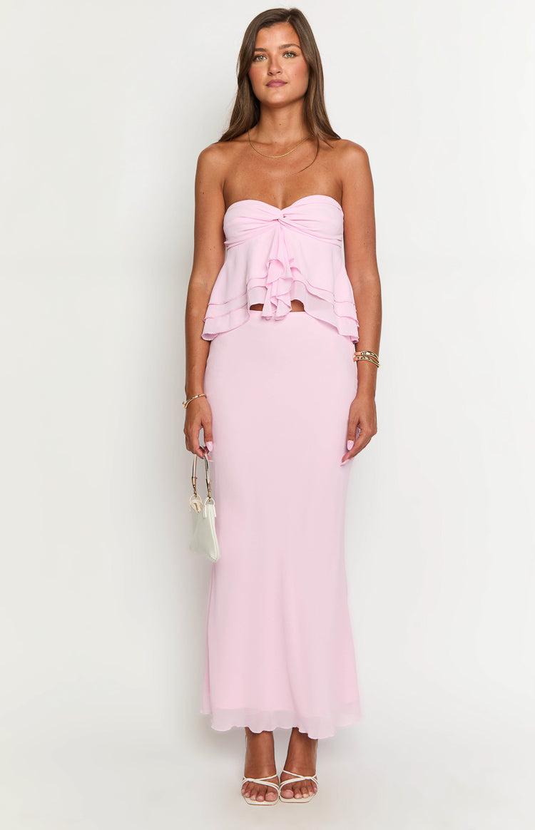 Myrna Pink Maxi Skirt Product Image