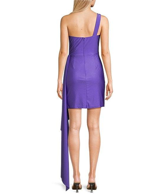 GB Social One Shoulder Jersey Dress Product Image