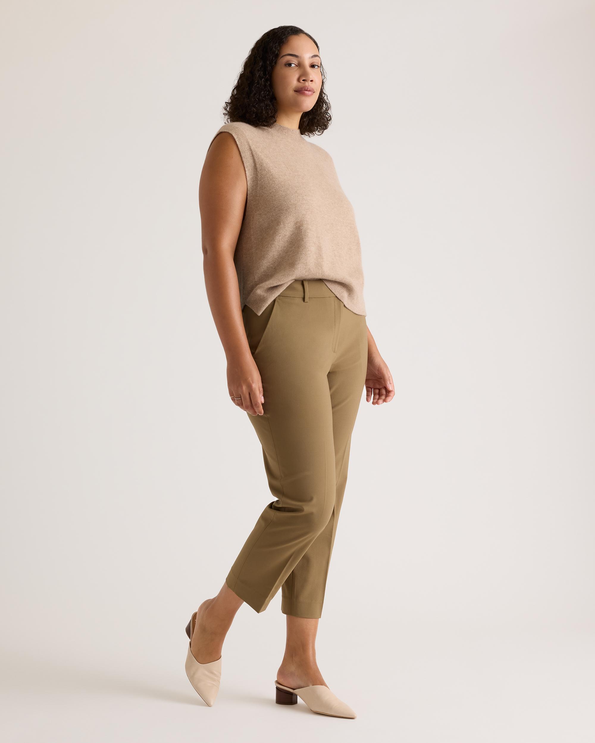 Quince | Women's Italian Wool Slim Leg Ankle Pants Product Image