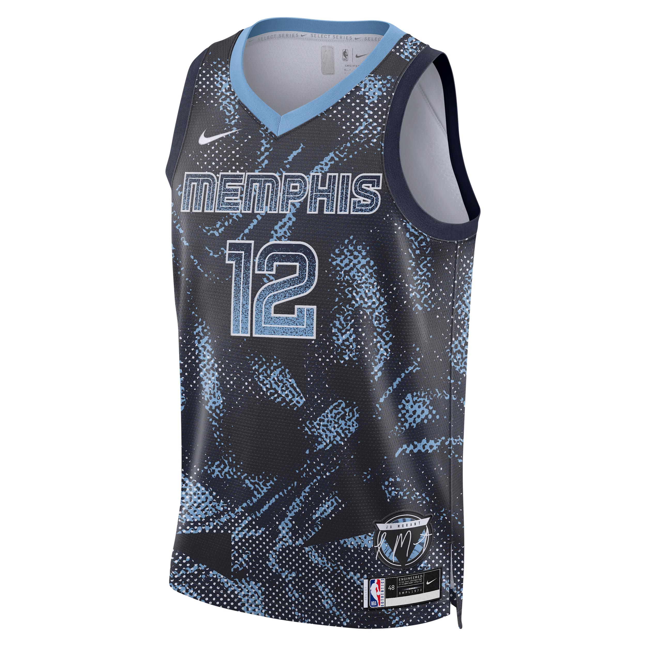 Ja Morant Memphis Grizzlies 2025/26 Select Series Nike Mens Dri-FIT NBA Swingman Jersey | HM9553-419 Product Image