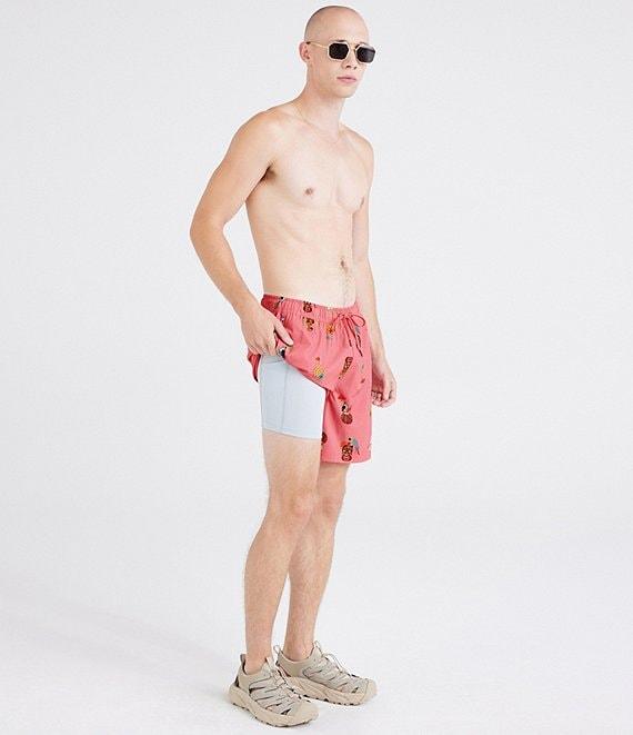 SAXX Bird Of Paradise Oh Buoy 2N1 7#double; Inseam Volley Swim Shorts Product Image