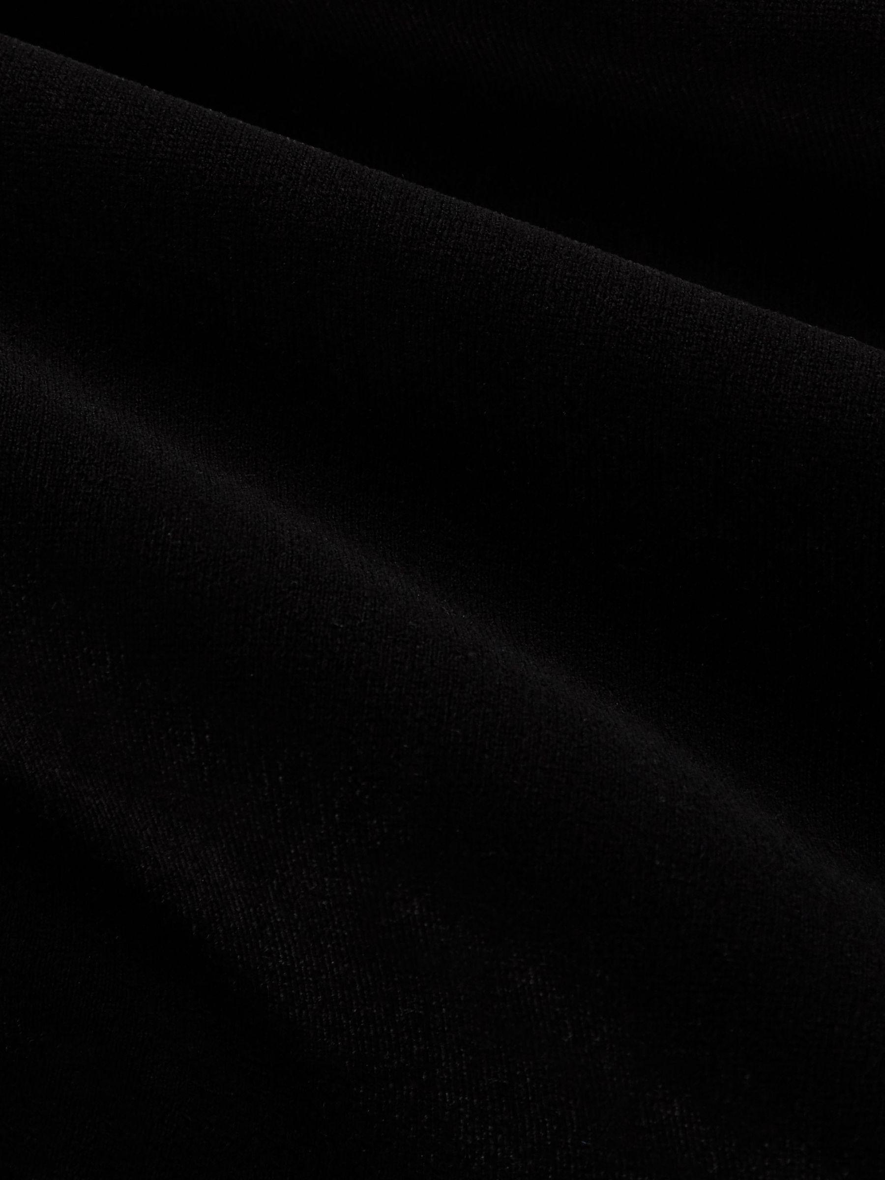 Velvet Off-The-Shoulder Top in Black Product Image