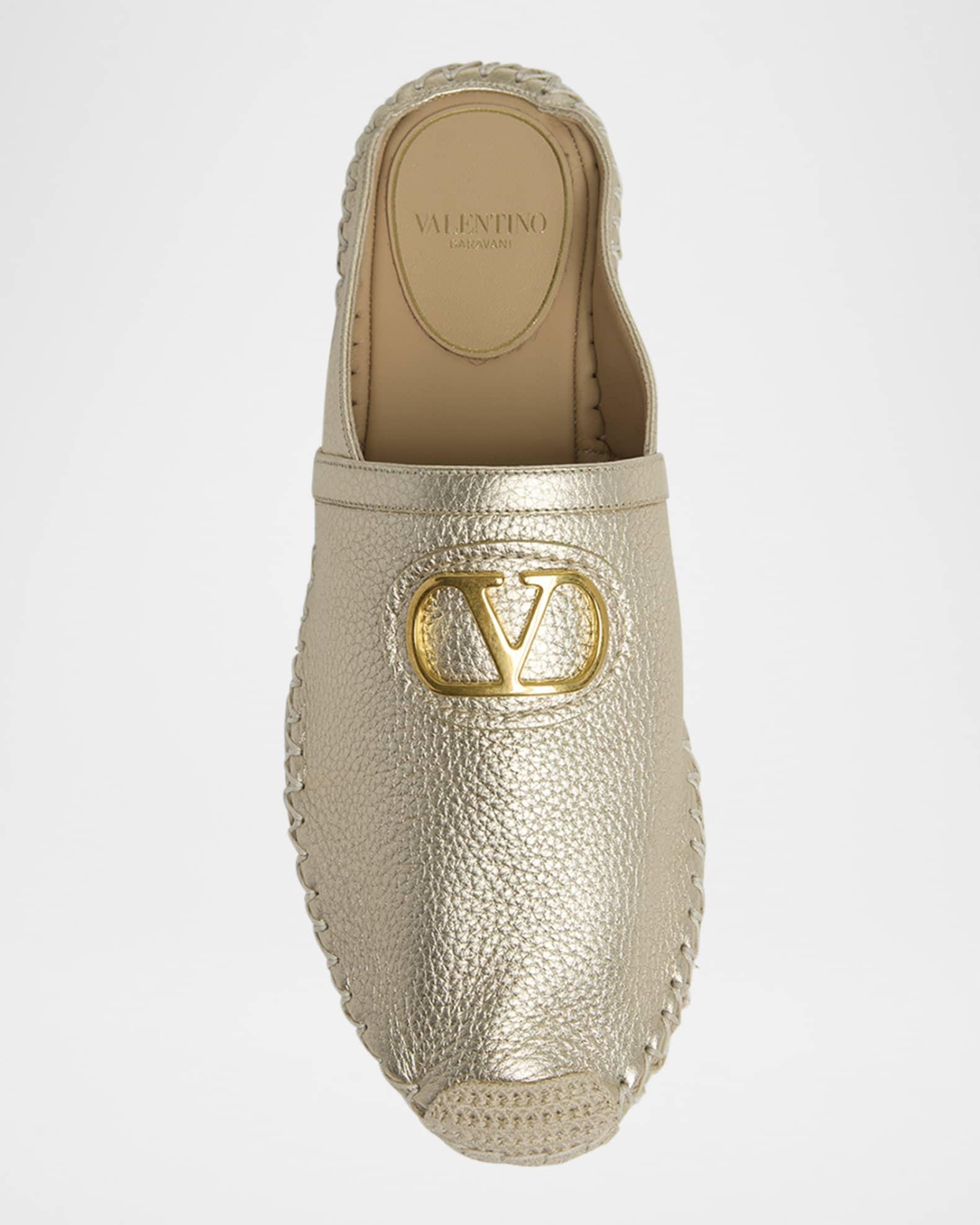VLogo Metallic Medallion Espadrille Mules Product Image