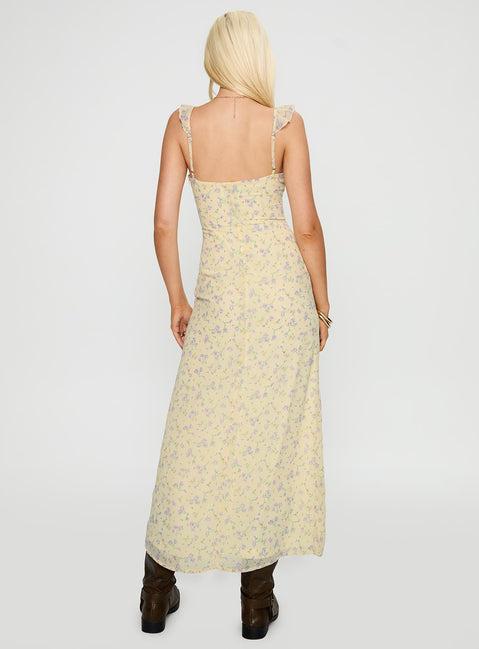 Jayne Frill Maxi Dress Multi Product Image