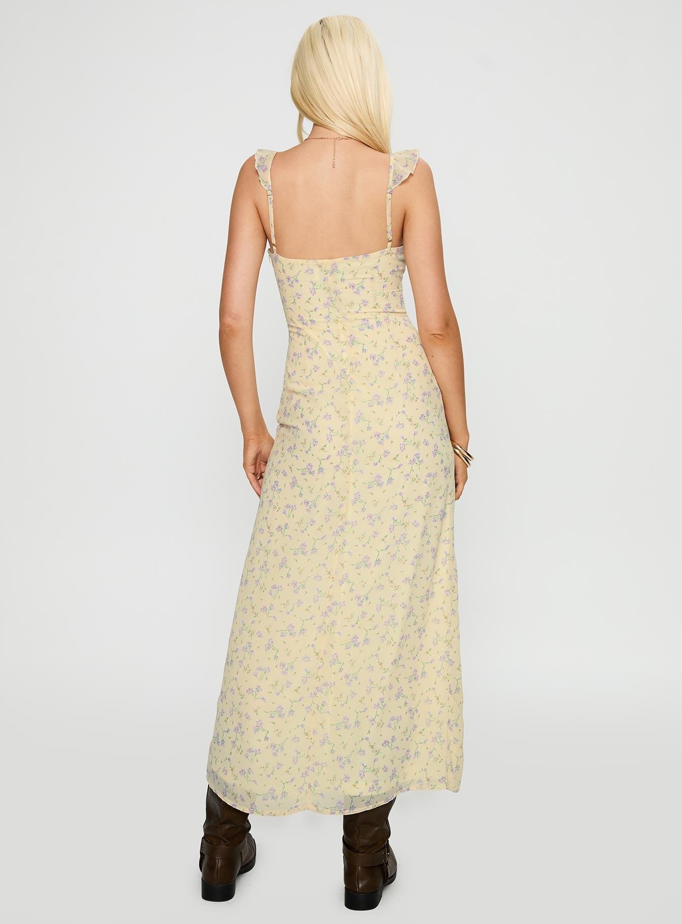 Jayne Frill Maxi Dress Multi Product Image